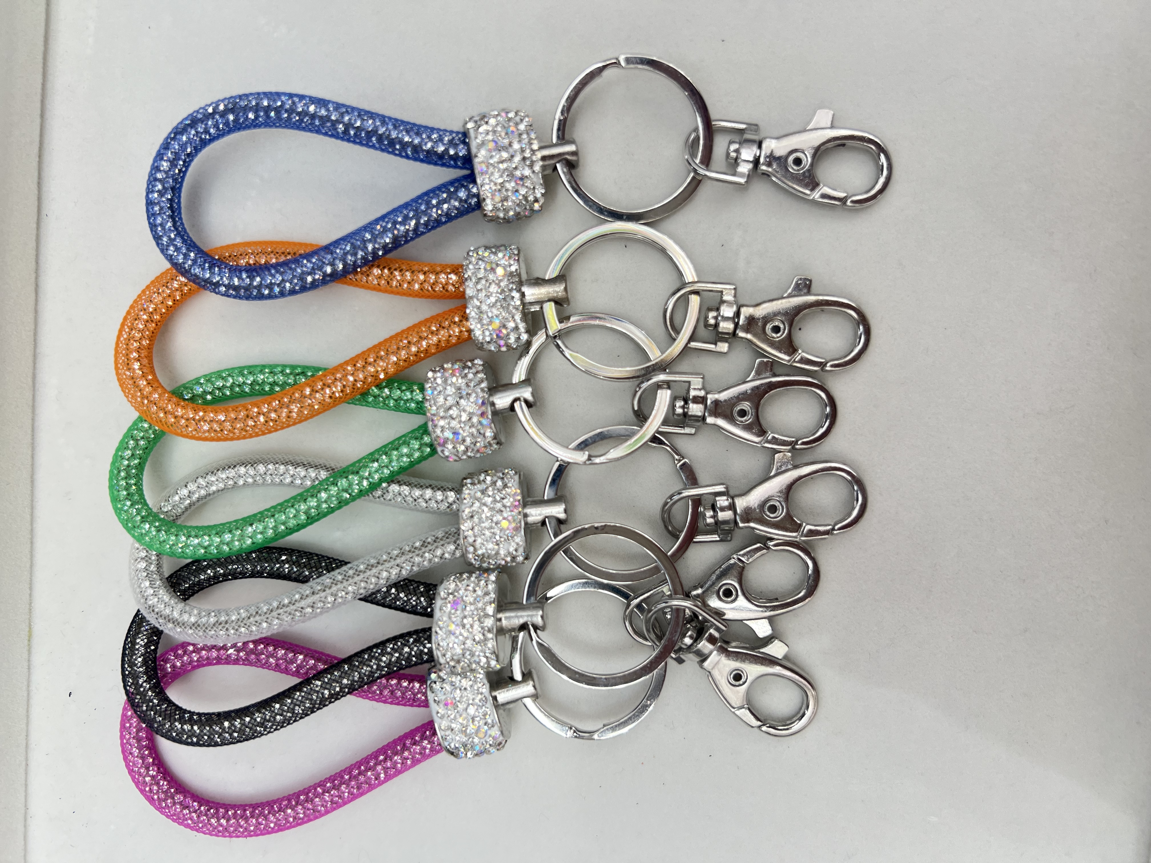 满钻手机链 带钻吊牌挂绳 带钻钥匙扣 满钻钥匙挂绳 带圈手机挂绳 图