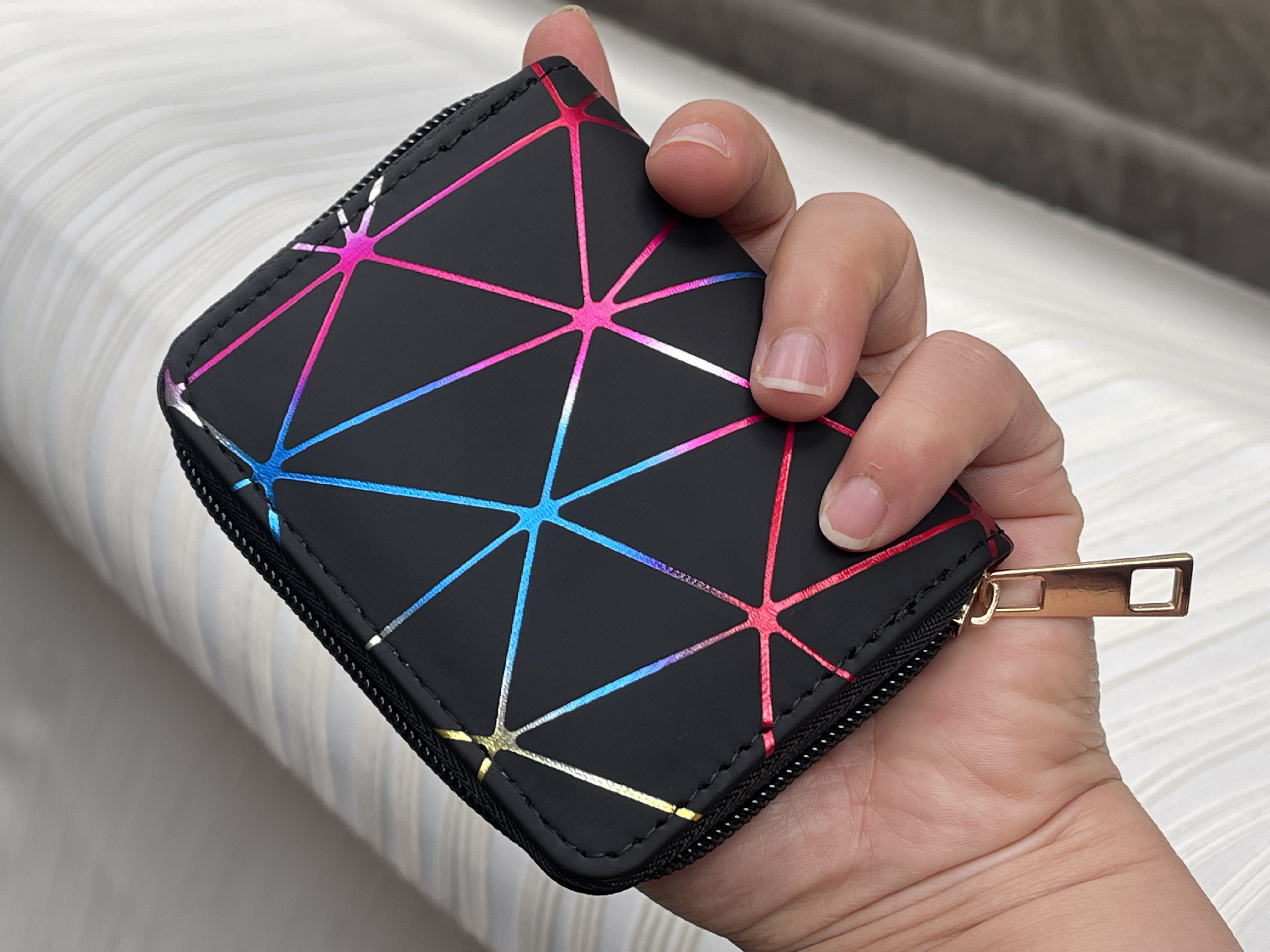 The Whole Net! Europe, America, Japan And South Korea Popular Card Bag Zero Wallet Card Holder Zipper Bag, Fashion Portable, Do Not Buy You Will Regret! Flash Sale! details Picture