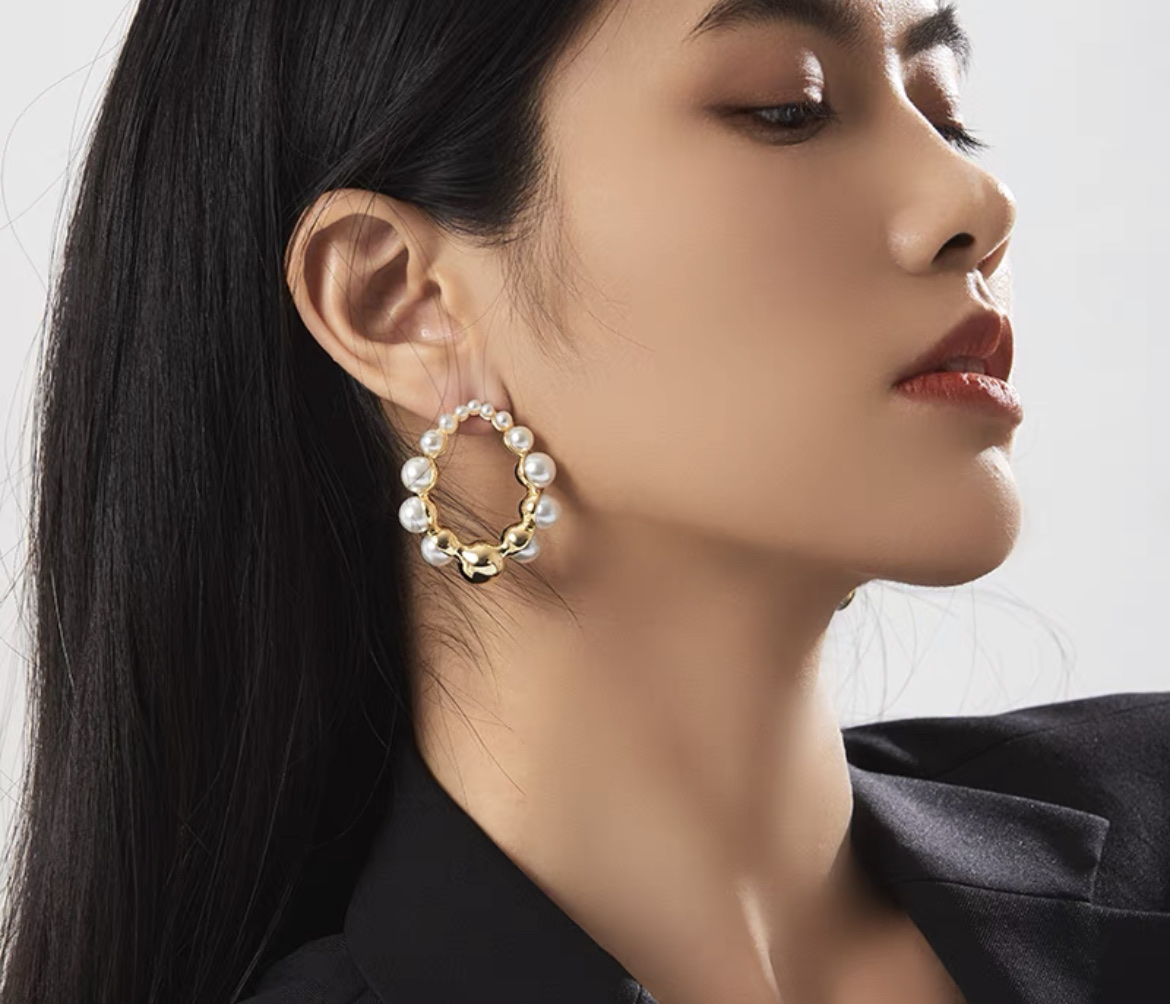 Korean Minority Design Light Luxury High Sense Pearl Temperament Princess Wind Earrings Fate Season
