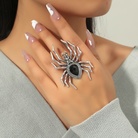 跨境爆款欧美万圣节暗黑风格设计夸张蜘蛛戒指