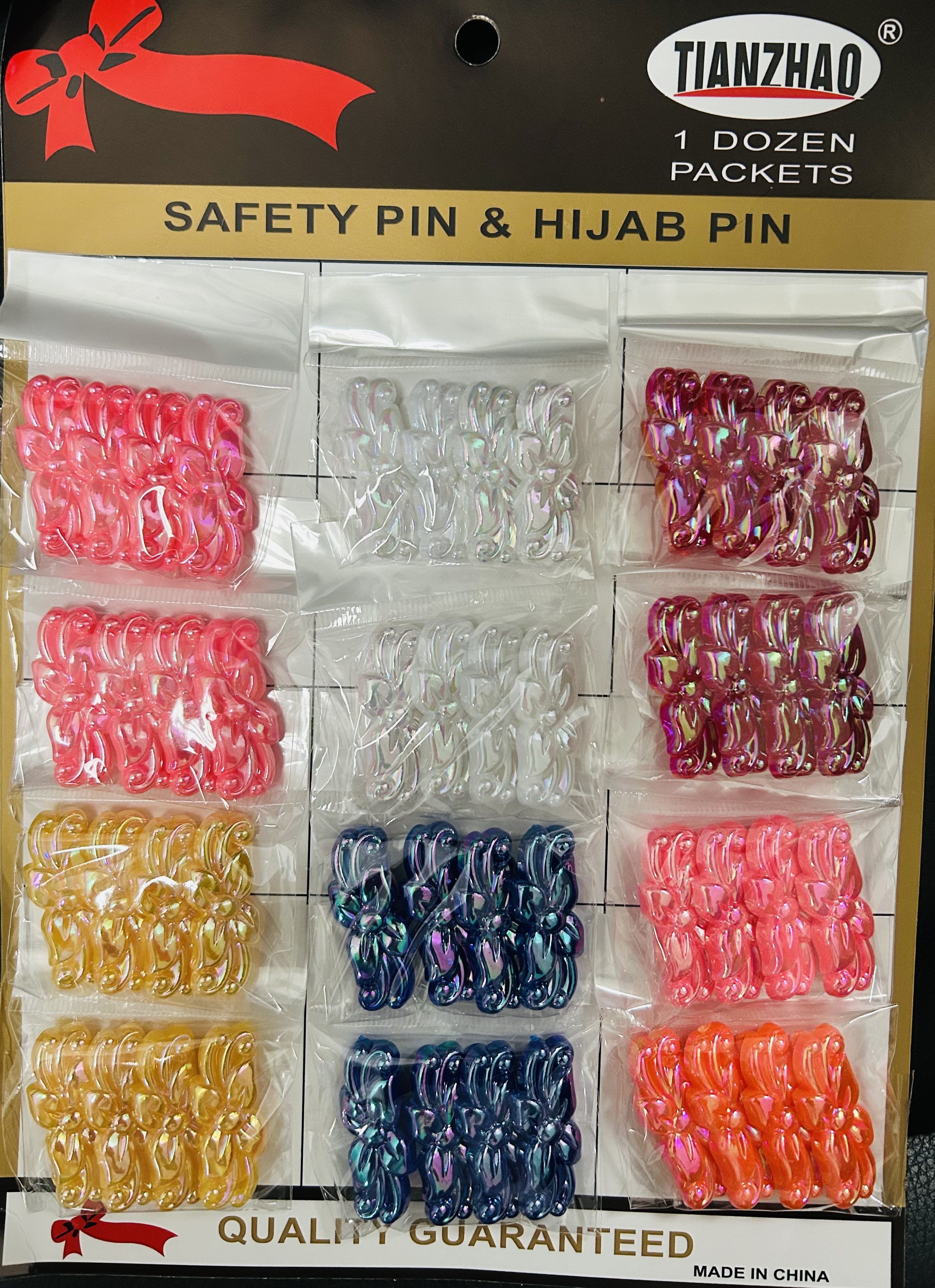 新颜色穆斯林丝巾扣安全别针产品图