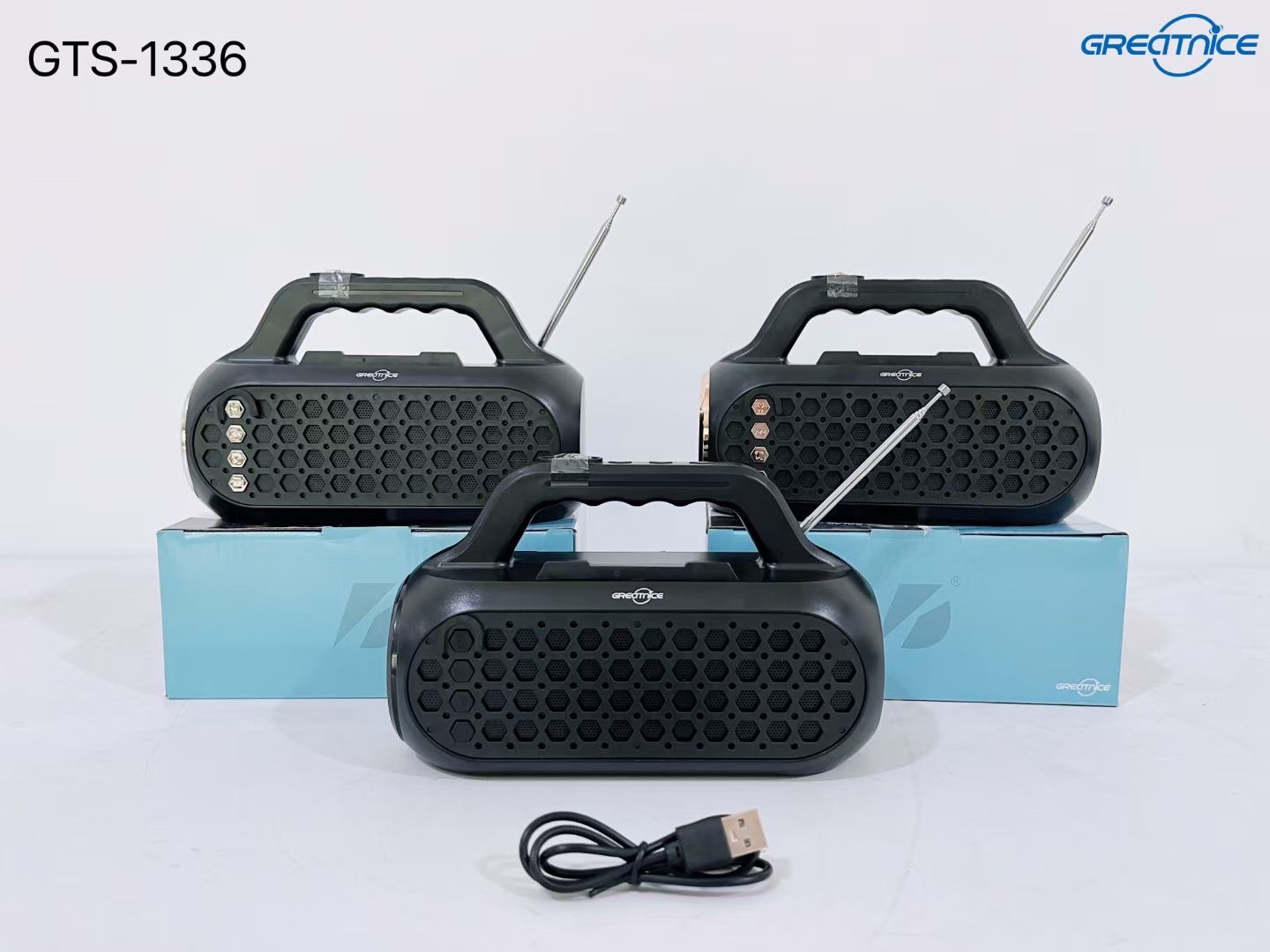 全网最低/G T S-1336蓝牙音箱/便携式手提/插卡播放/音质超赞/不买你会后悔/限时抢购中！白底实物图