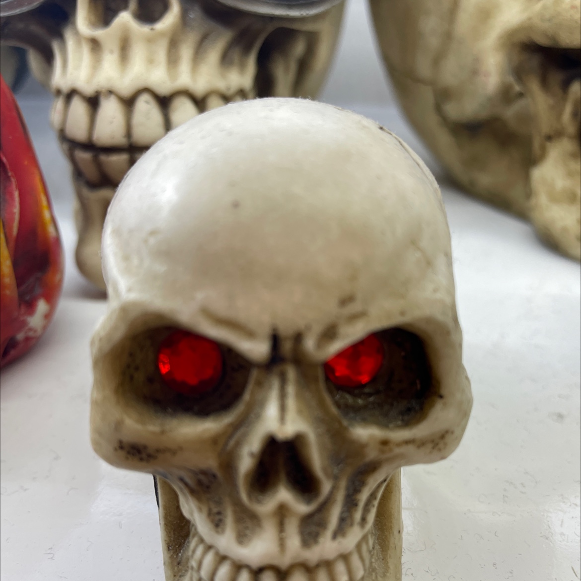 Red head skull head diseño único resina crafts fábrica directa Application Scenario