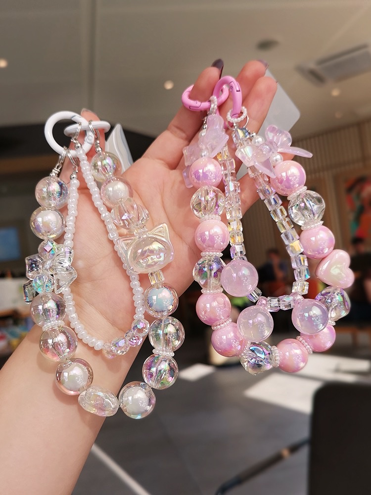 New wool flower hand chain key pendant lovely drip solid color flower http://detail.m.1688.com/page deserve to act the role of creative couple bag decoration Specification image