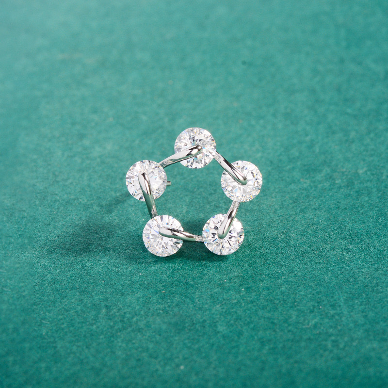 075- Cute Snowflake Brooch Specification image
