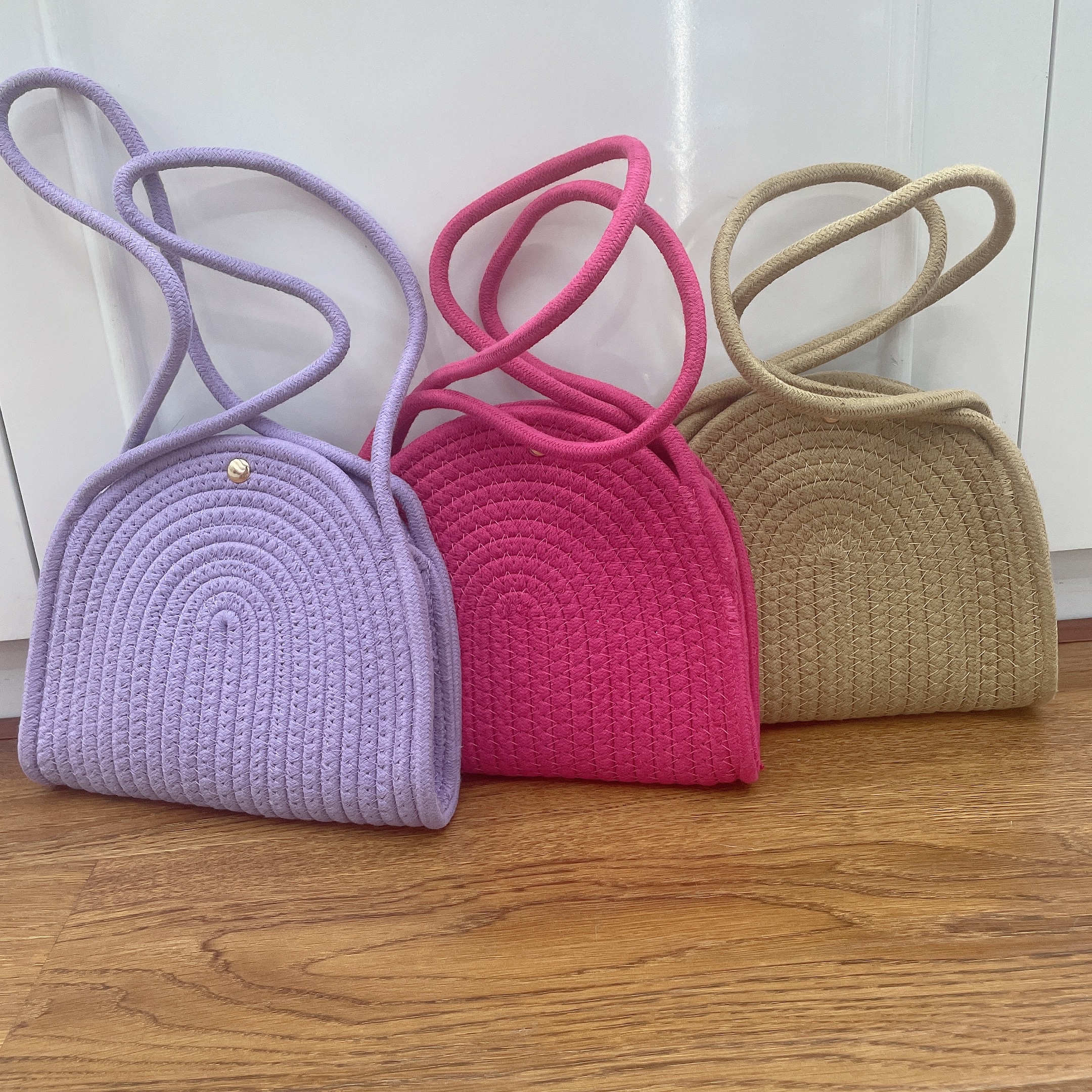 单肩包/沙滩包/草编包白底实物图