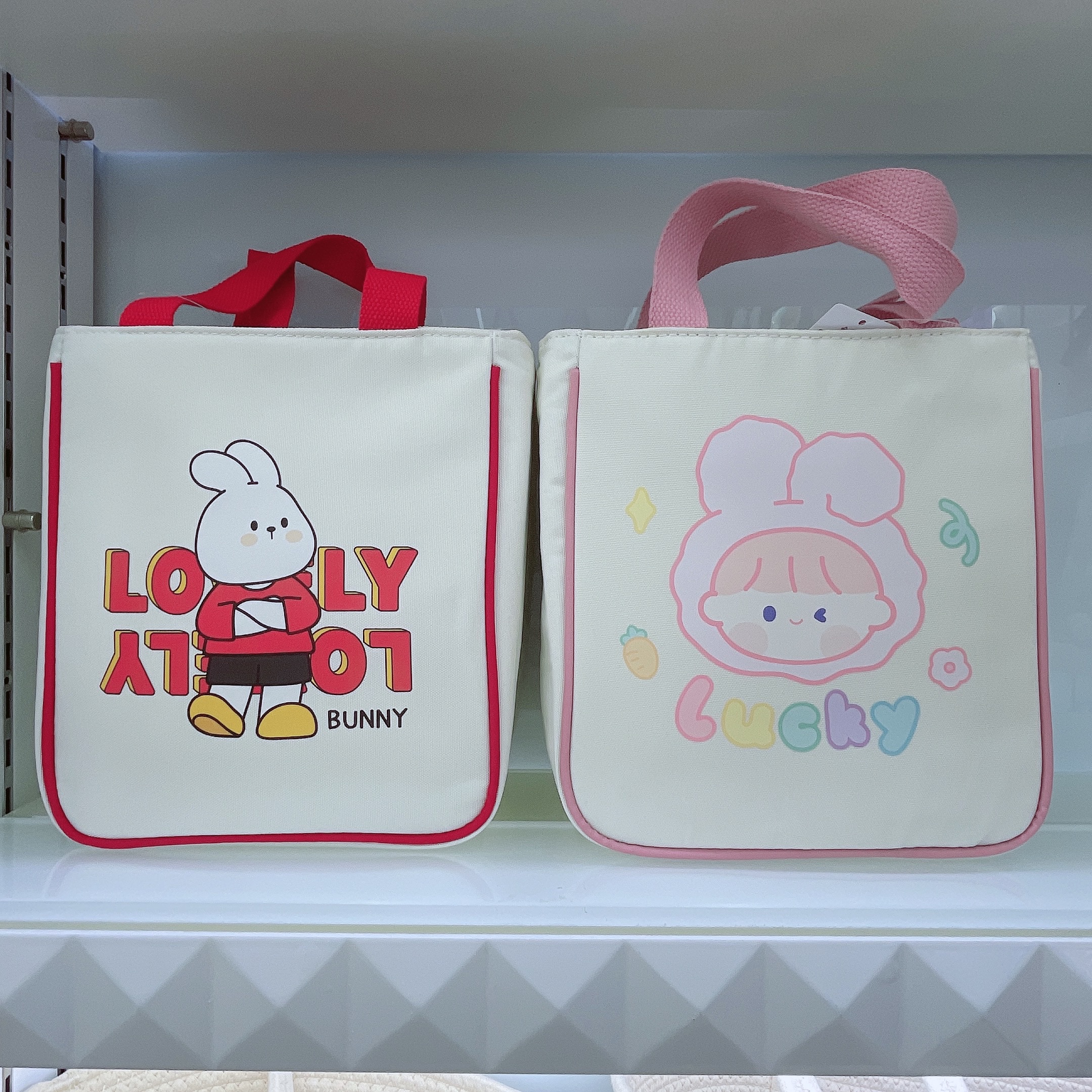 New student lunch box bag, handbag, vertical large-capacity insulated bag, storage bag details Picture