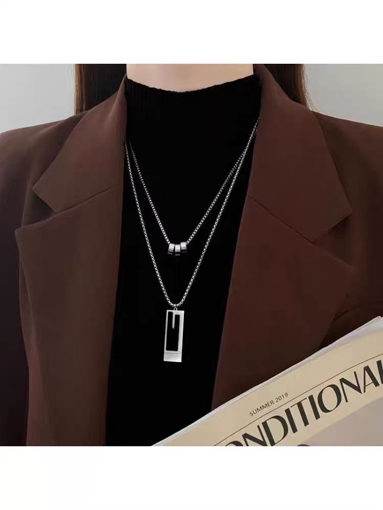 双层链/欧美/黑方牌产品图