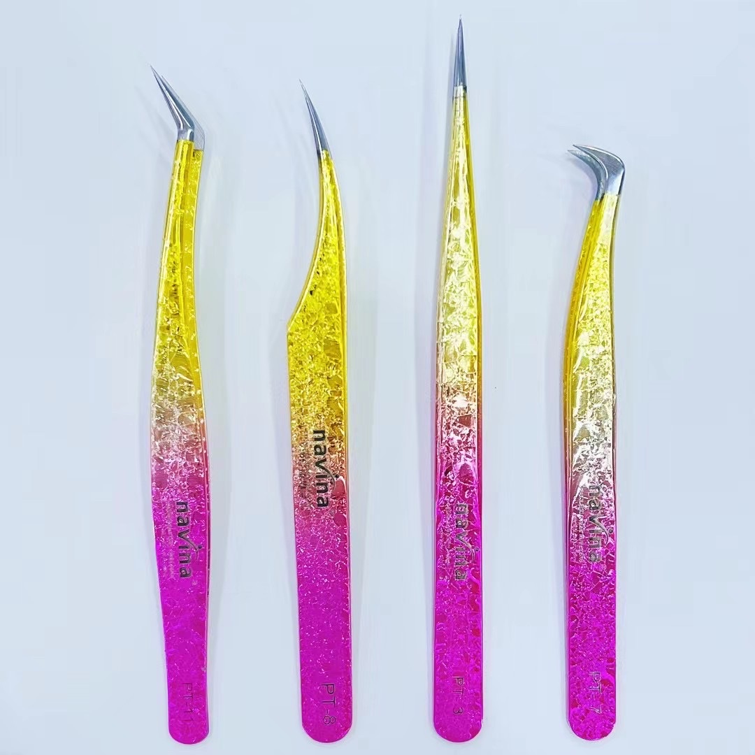 Ice Planted False Eyelash Tweezers Set details Picture