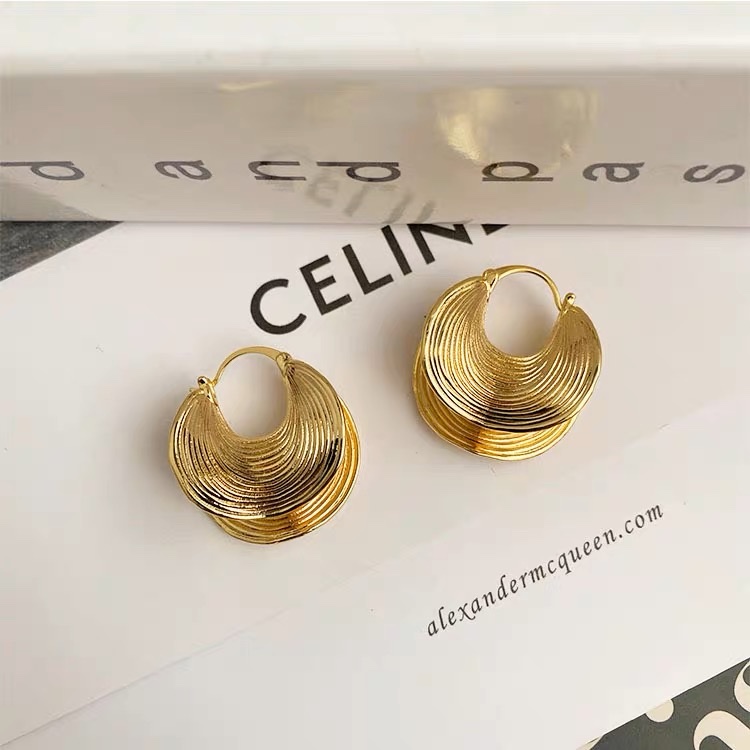 Stainless Steel Shaped Fashion Earrings details Picture