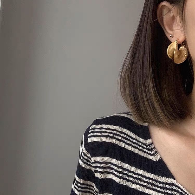 Stainless Steel Shaped Fashion Earrings Specification drawing