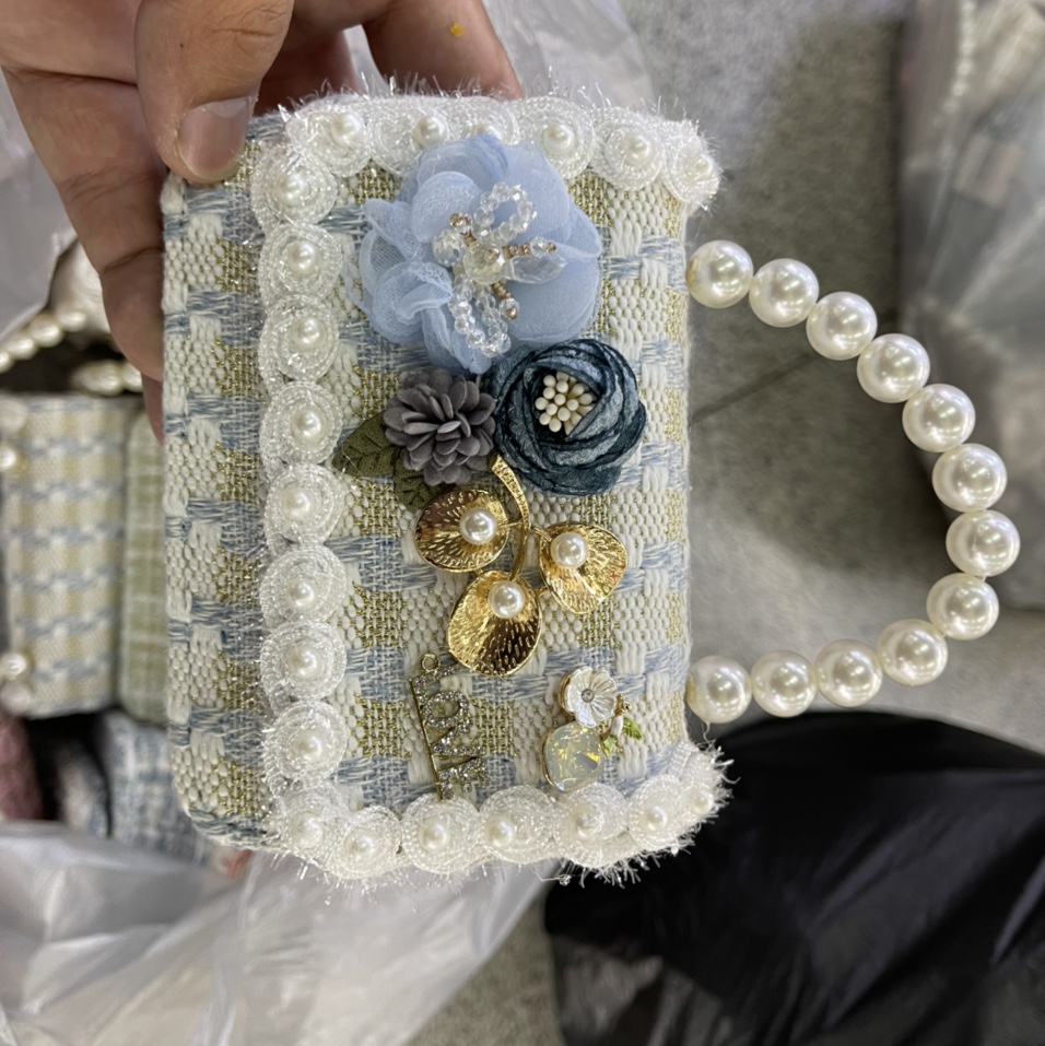 The price of the original chiffon flower chanel-style handbag and single-shoulder bag (002) is negotiable Specification image