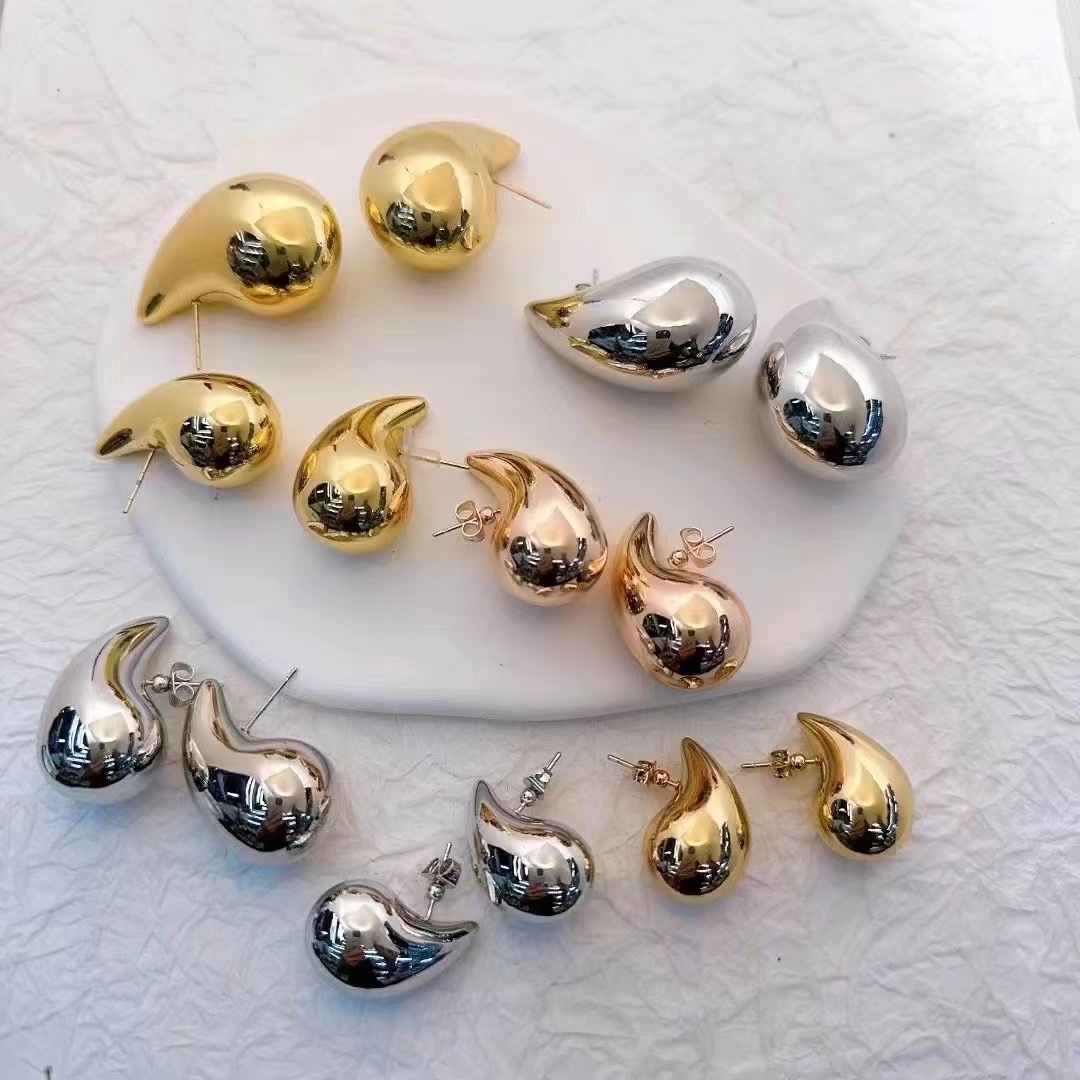 Stainless Steel Explosive Tadpole Exquisite Earrings details Picture