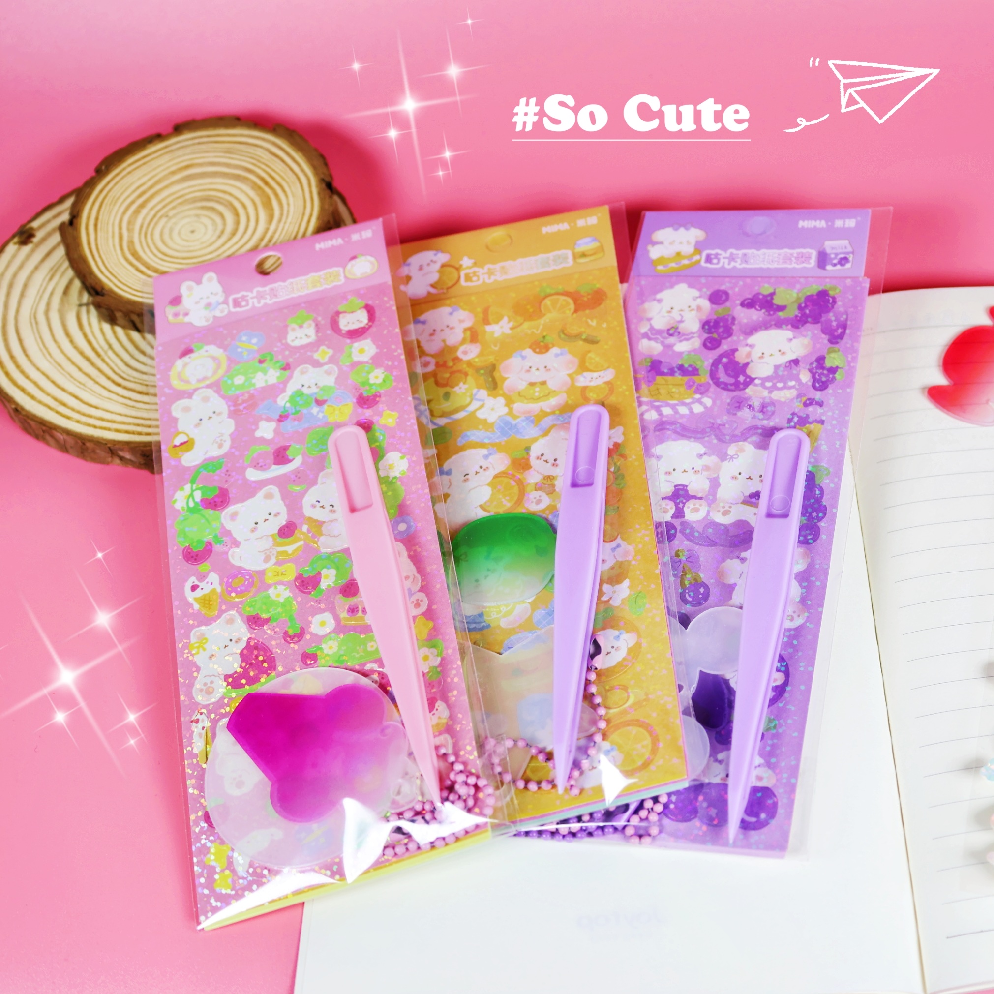 韩版咕卡贴纸套装，超值价格，买一送一，不买你会后悔！限时抢购，错过再等一年！