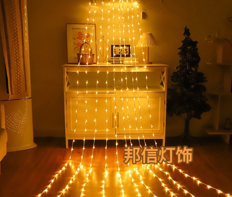 led water flow lights 3*3 meters -10 warm-colored ones for export wholesale