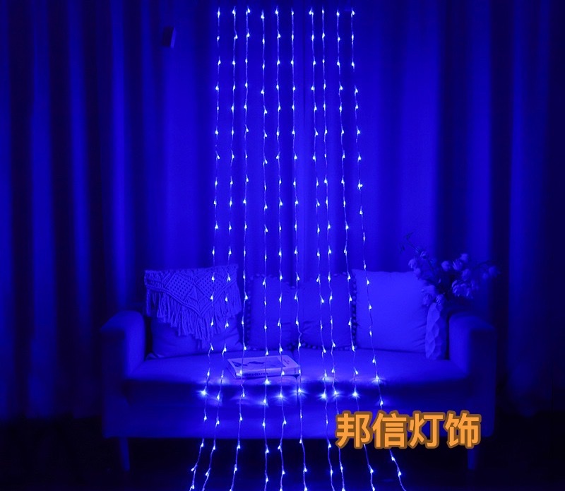led water flow lights 3*3 meters -10 blue ones for export wholesale