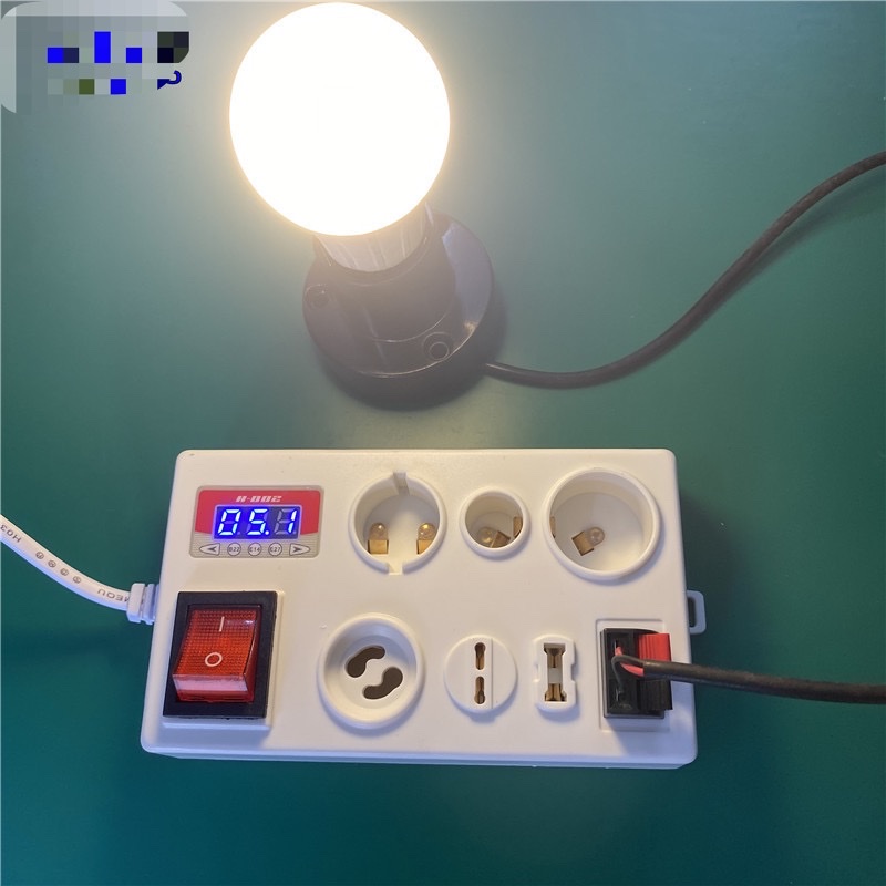 Factory direct plastic box test bulb LED power wattage display tester fast multi-interface test light box Application Scenario