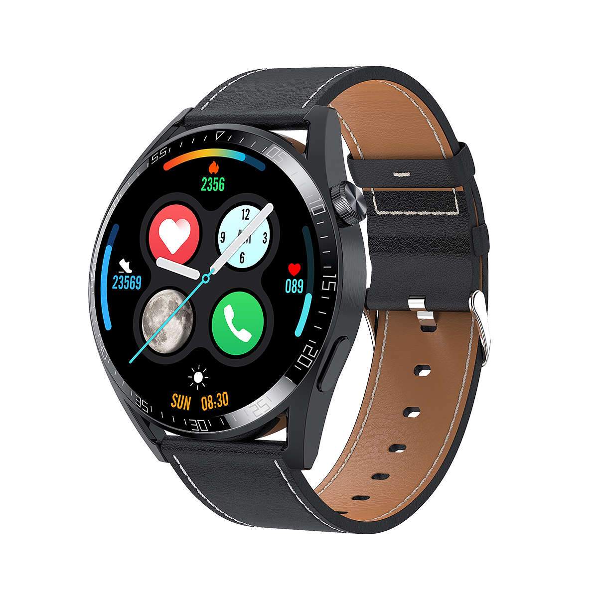 LEFIT勒菲特GT4MAX 支付型智能蓝牙通话手表运动手表双表带图