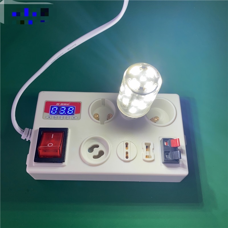 Factory direct plastic box test bulb LED power wattage display tester fast multi-interface test light box Item Picture
