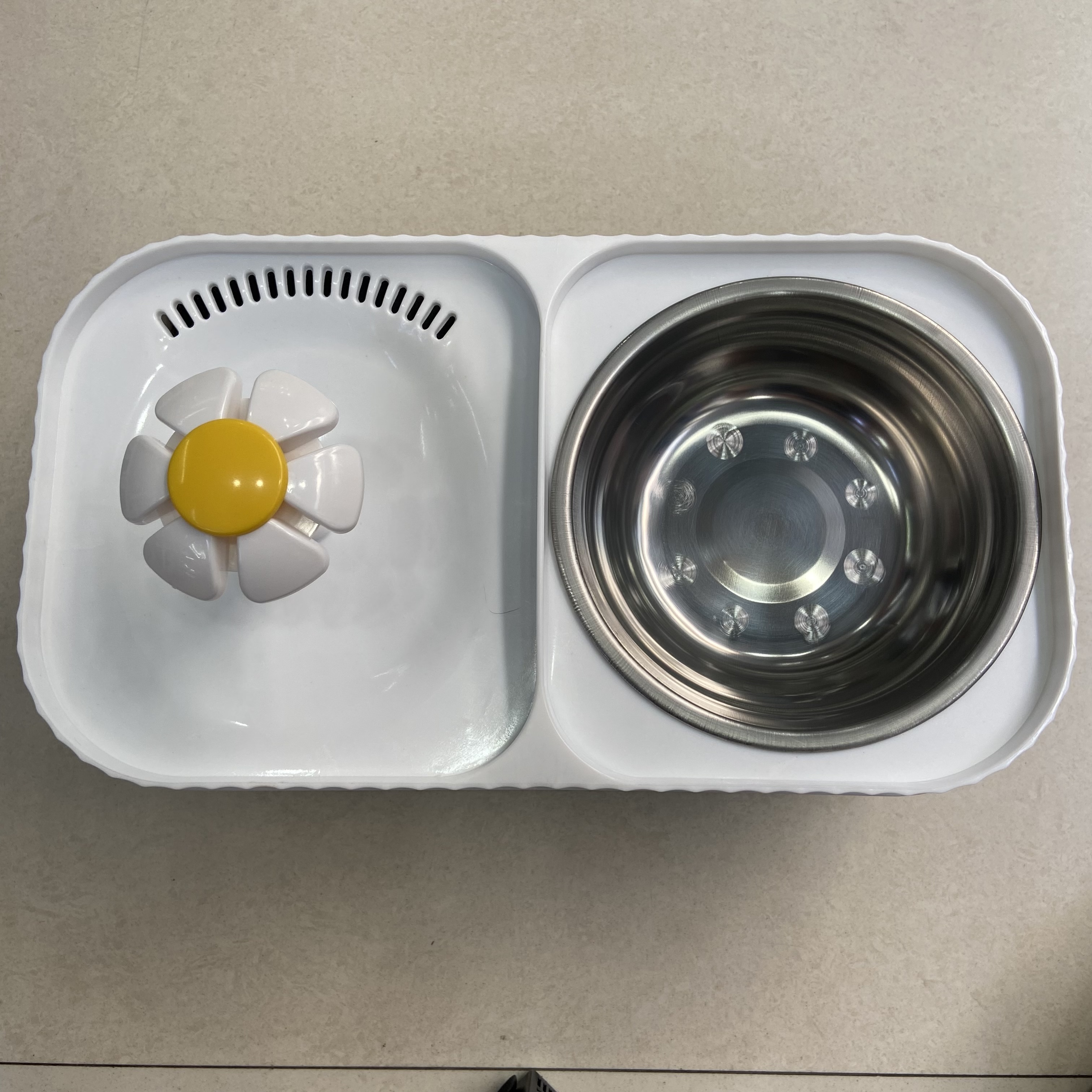 宠物喂食饮水机大容量小花饮水器一体流动水狗喝水宠物用品详情图2