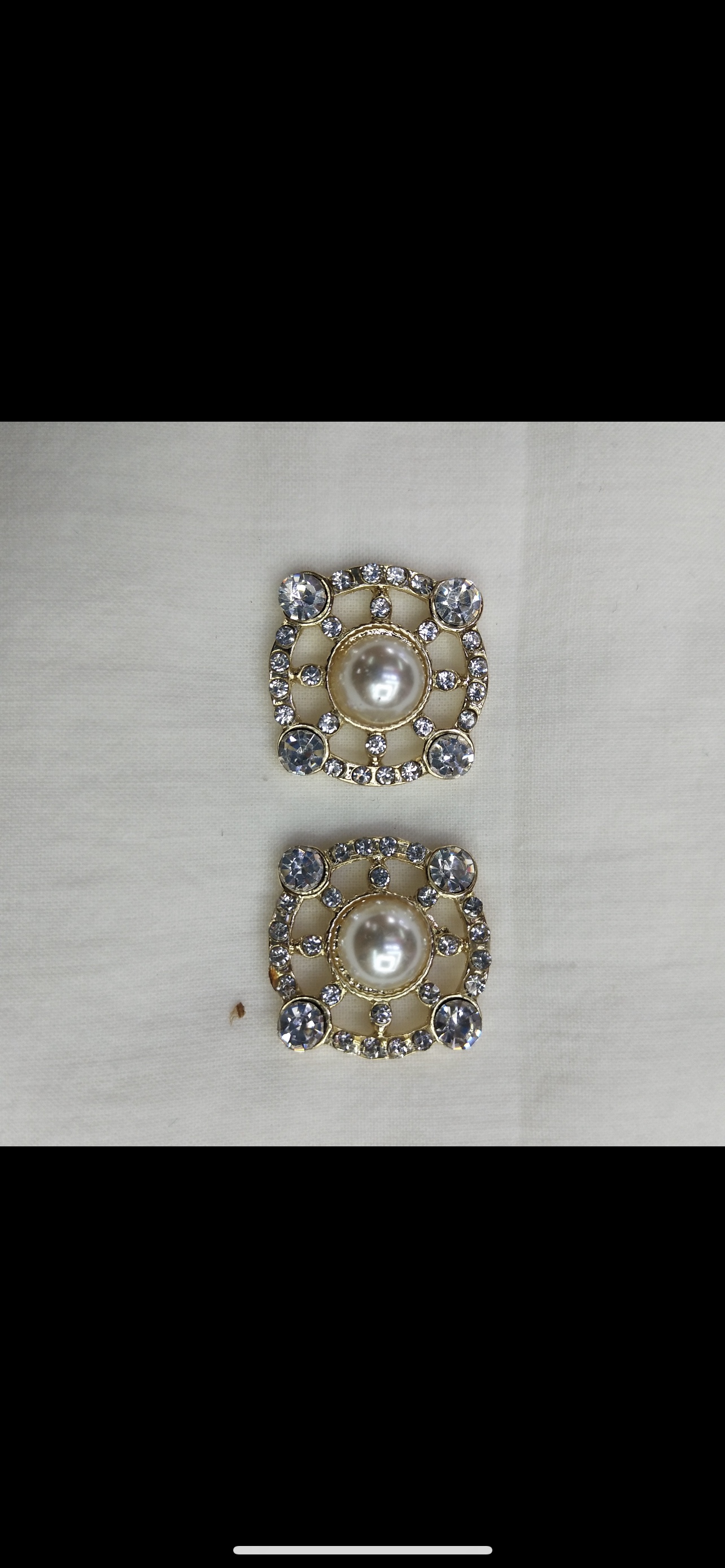 DIY handcrafted jewelry accessories, elegant, fashionable and high-end imitation pearl alloy hair clips, hair bands, headwear, hair clips, hair accessories, simple single oil-dripping cartoon pendants, decorative earrings (100ps per pack), dotted round diamonds, dotted diamonds Specification image