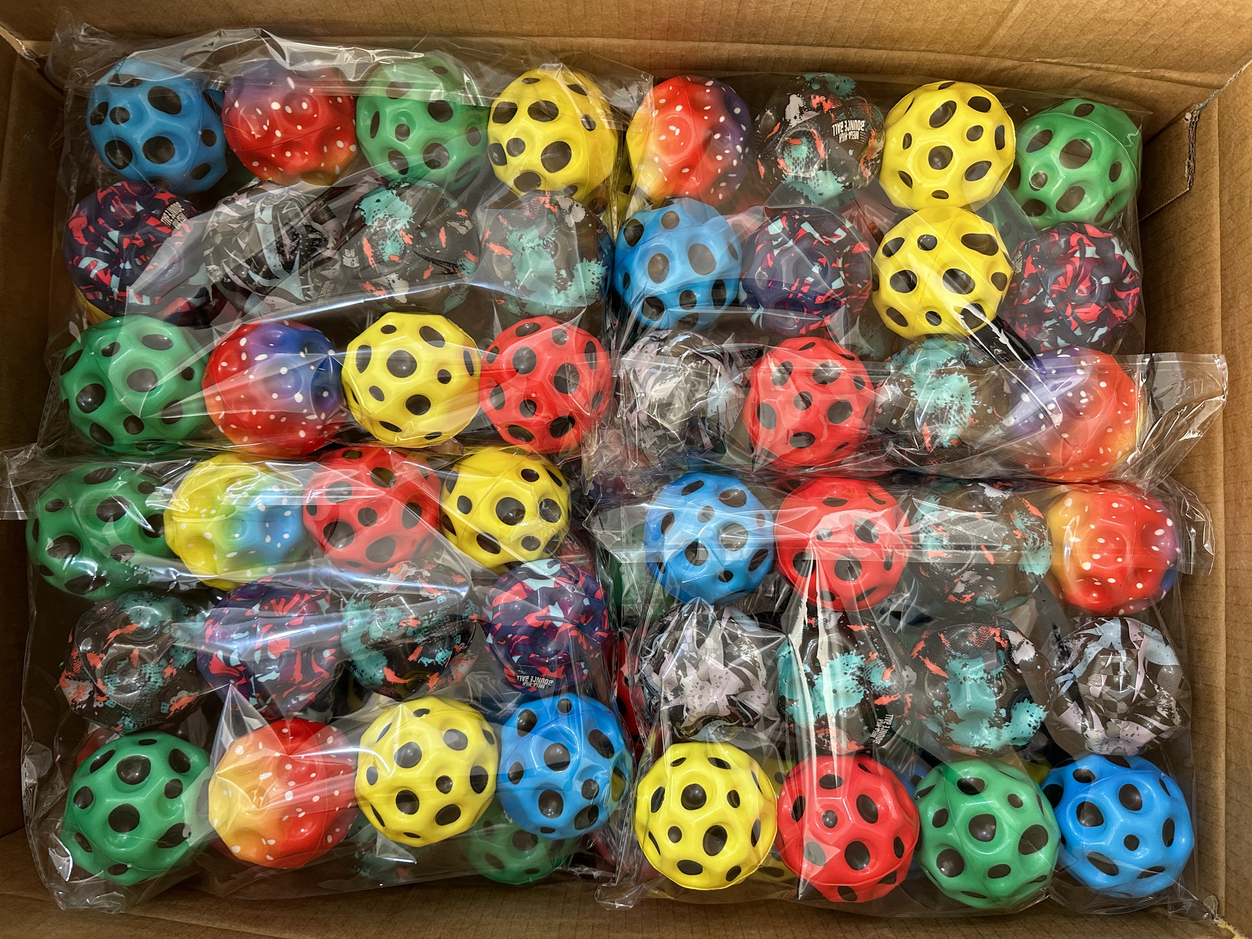 Assorted bouncy balls