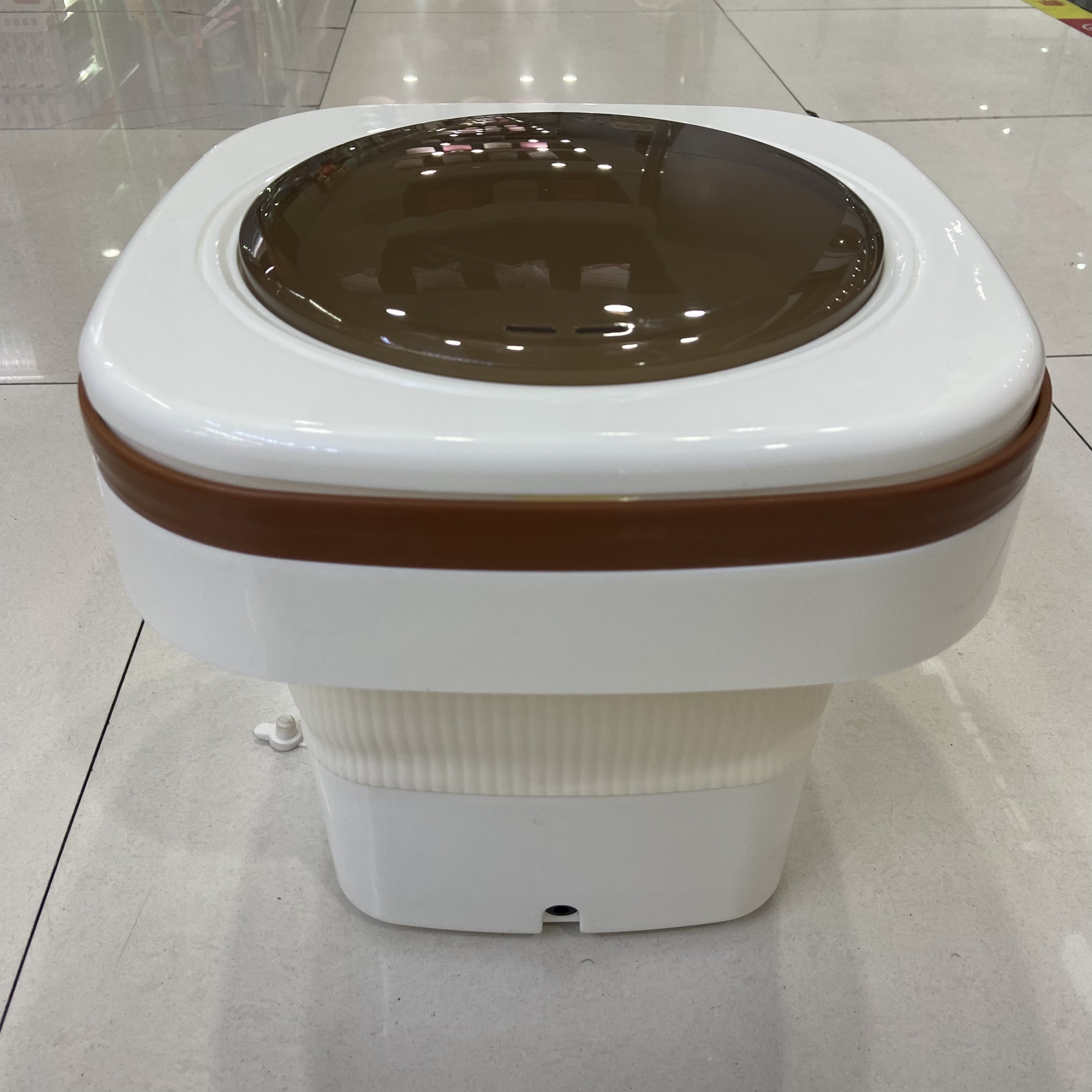 Folding washing machine, home dormitory all-in-one washing machine, mini baby care machine for washing socks details Picture