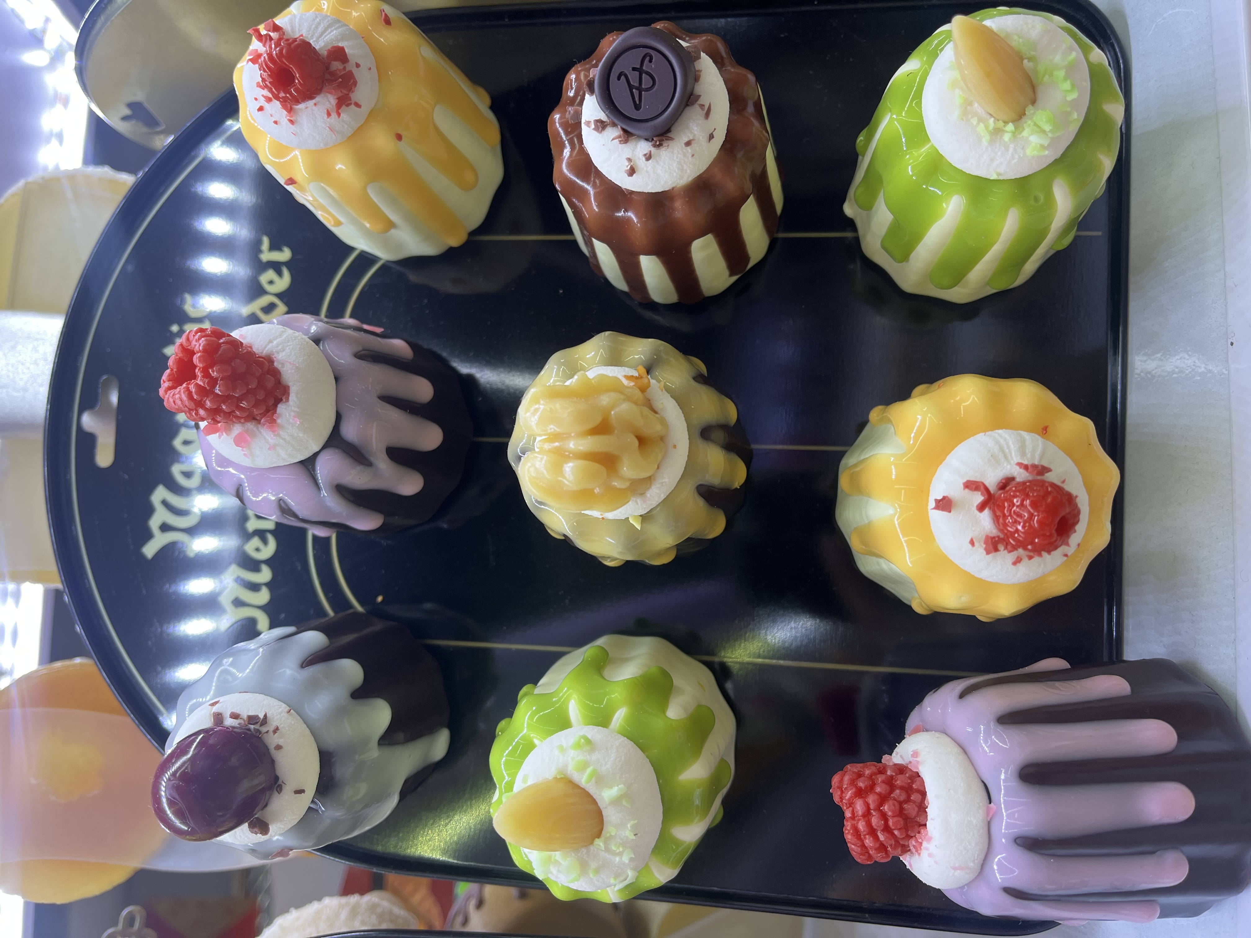 Dessert maker Cake bread PU Refrigerator sticker Furniture decoration DIY refrigerator sticker mixed color cake bread thumbnail