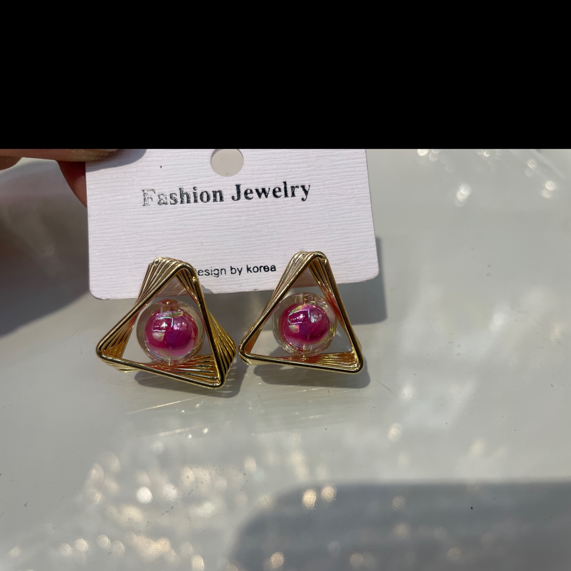 Explosive stereo earrings atmospheric simple sweet cute stud earrings 4385-110 thumbnail