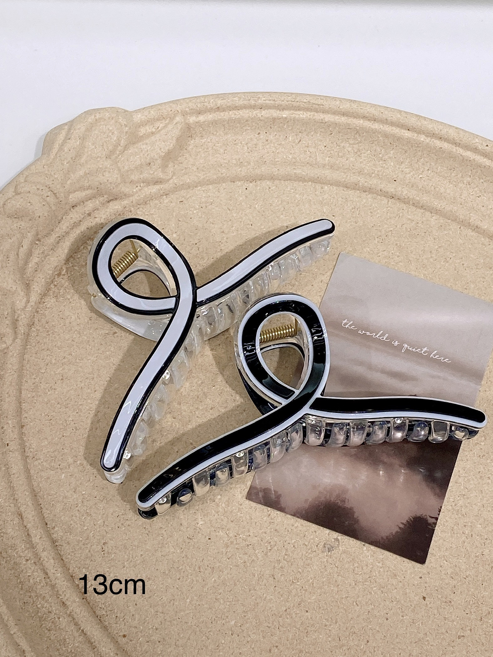 黑白线条网红畅销洗澡夹衣架鲨鱼夹