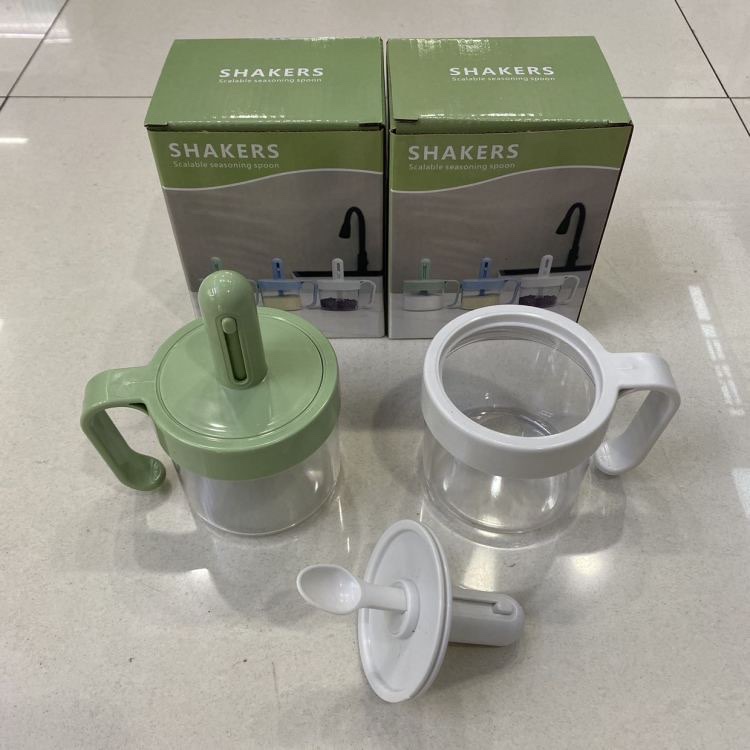 Seasoning bottle, retractable seasoning, kitchen seasoning jar, sealed monosodium glutamate seasoning jar set Specification image