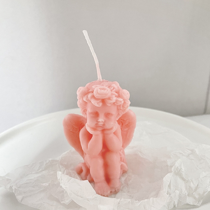 限时抢购/韩版天使香薰蜡烛/生日派对必备/卧室摆件/餐桌气氛全靠它/送婚庆蜡烛灯/错过绝对后悔细节图