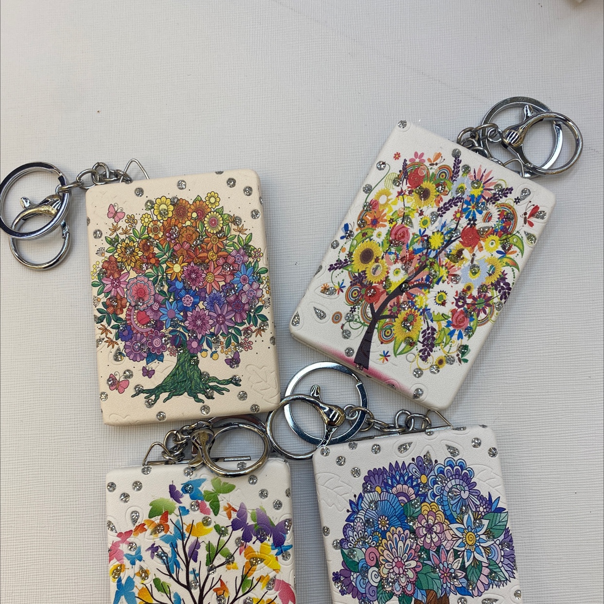 Key Mirror Made Of Pu Leather Specification drawing