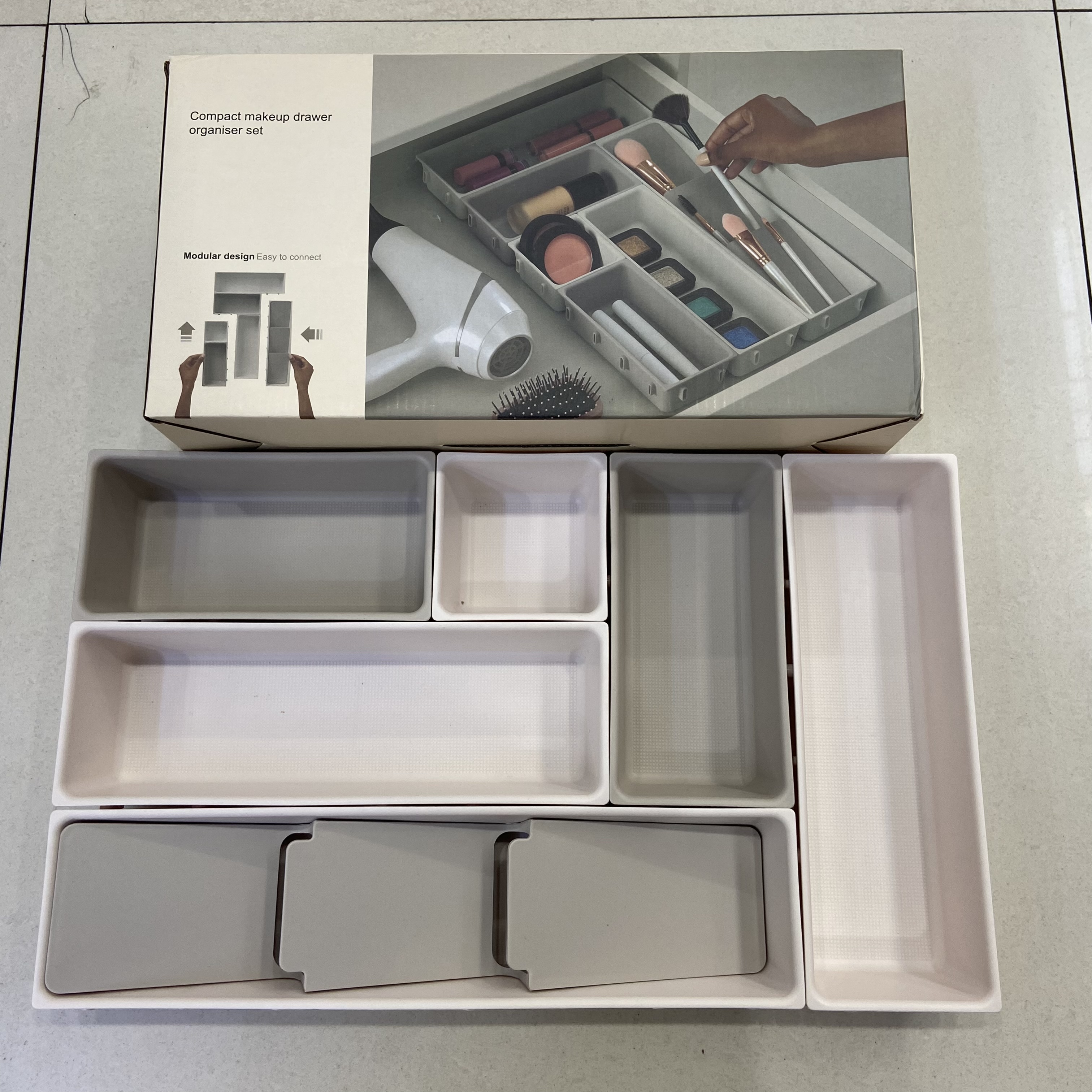 Storage box, beauty storage box, kitchen knife and fork storage box, multi-functional makeup brush, eyebrow pencil organizing box