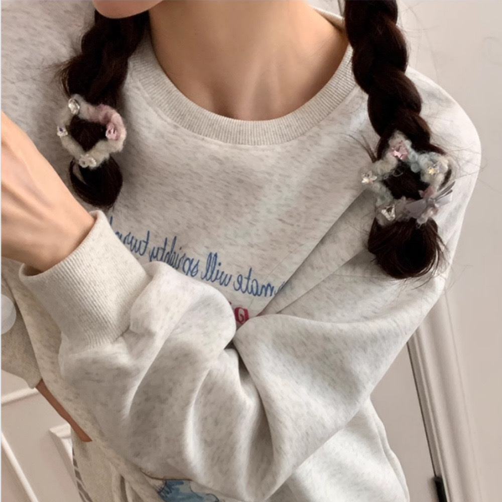 Glossy Plush Pentagon Star Hairpin Cute Autumn/Winter Bb Side Hairpin