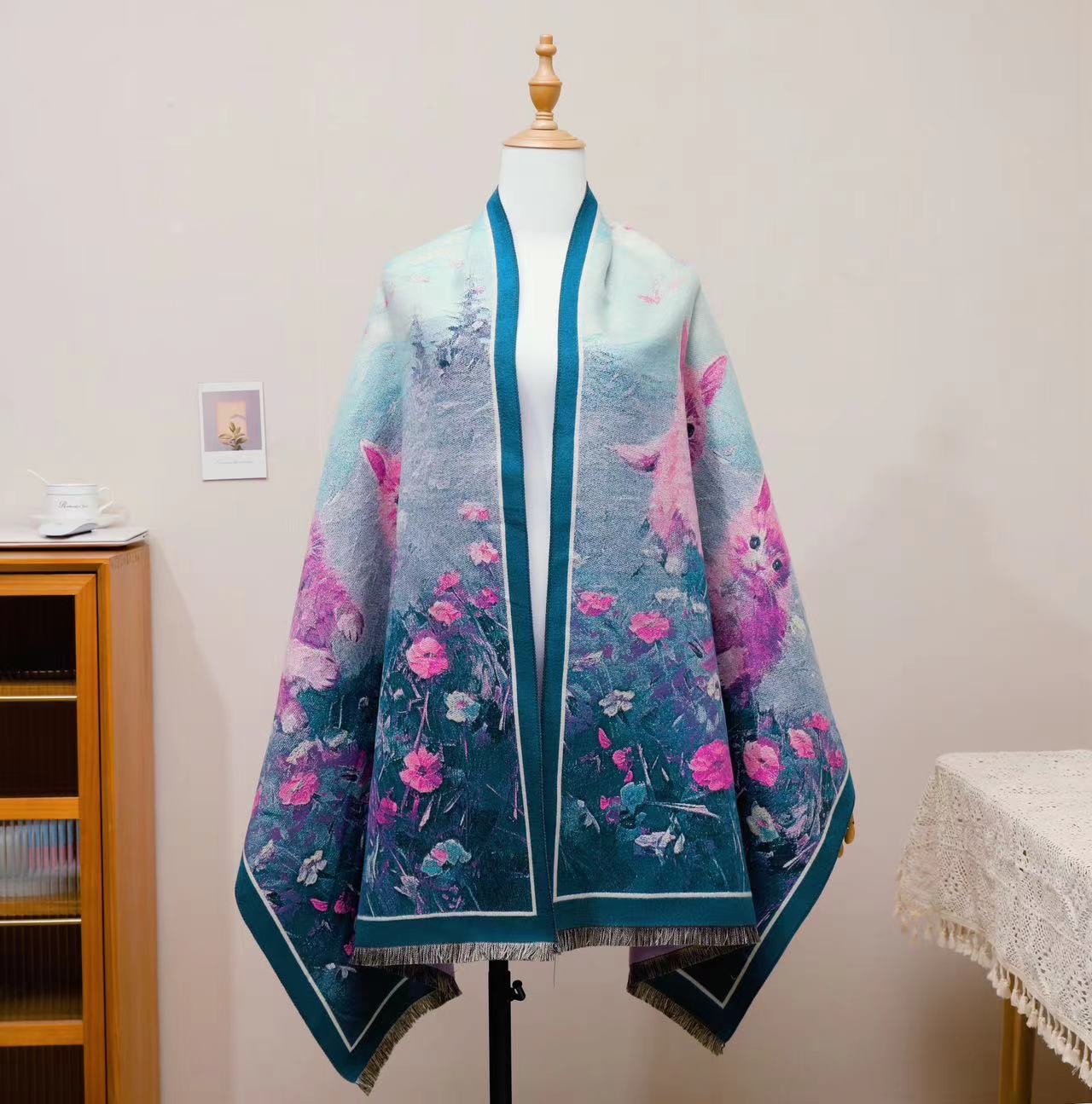 2023 New Cashmere Scarf, Value Price, Flash Sale! If You Don't Buy It, You Will Regret It. The Gift Surprise Is Waiting For You! Item Picture