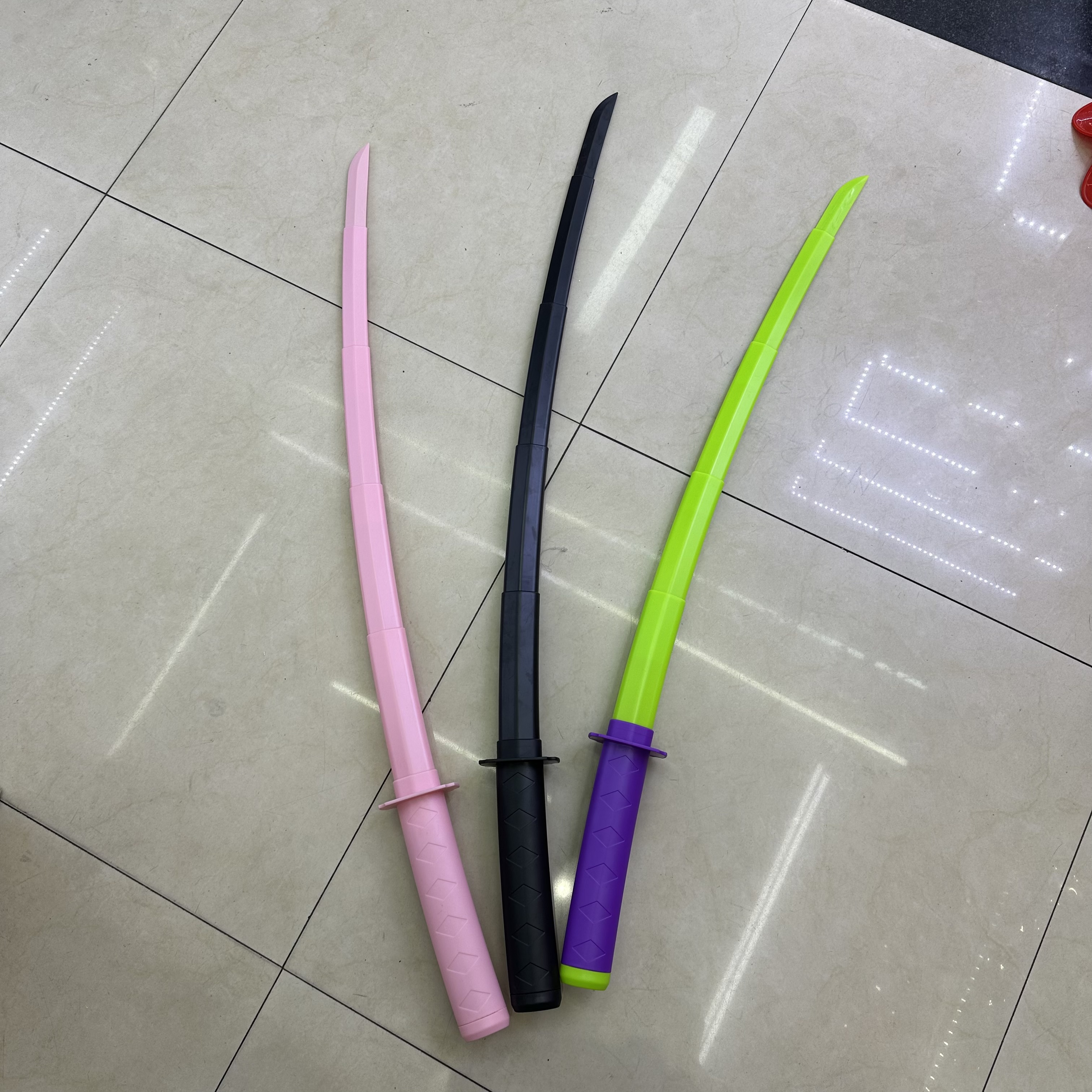 Tiktok toy knife shrink foldable little red book Creative retractable samurai Samurai sword sewage print knife hand play piece