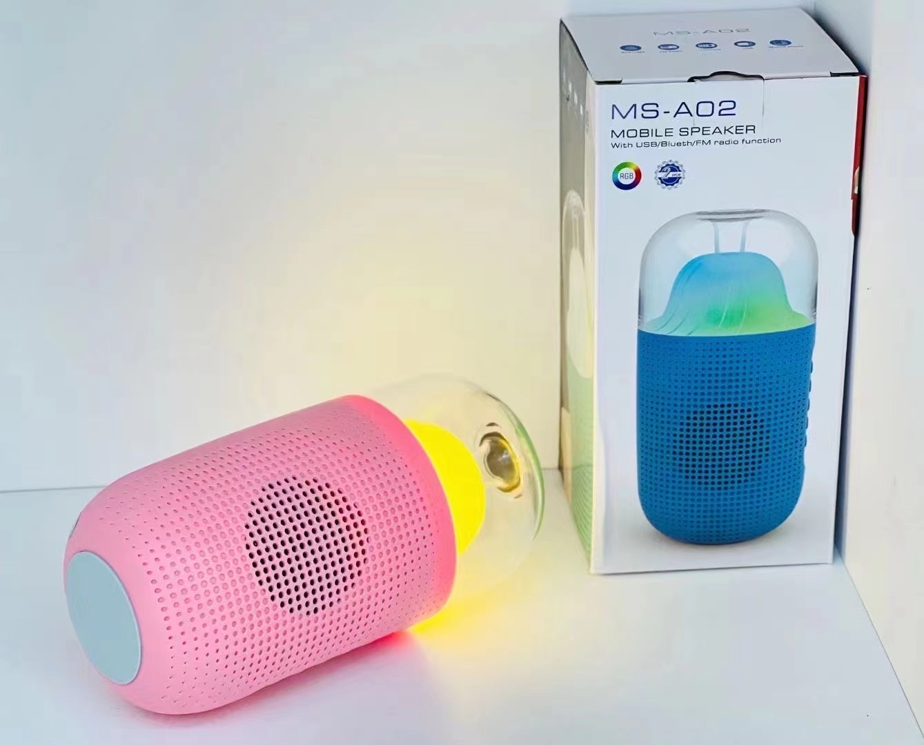 M S-A02 Bluetooth speaker, lighting and sound system, card slot speaker, portable speaker Application Scenario