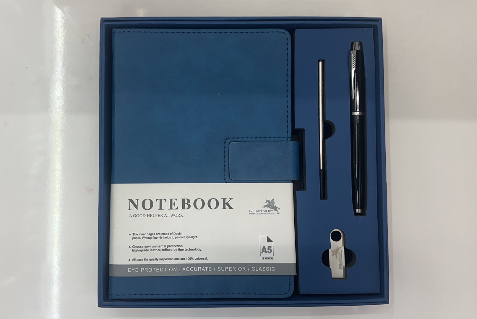 Four Color Gift Box Set Notepad Specification drawing