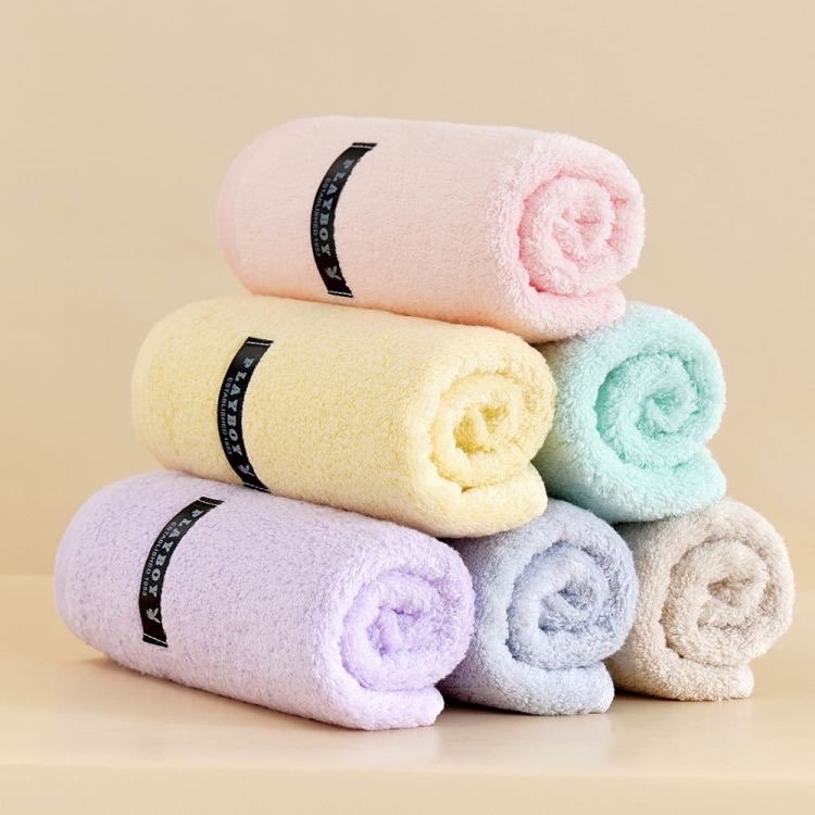 Class A skin-friendly pure cotton thick large towel, adult solid color household soft, absorbent and non-shedding for washing face details Picture
