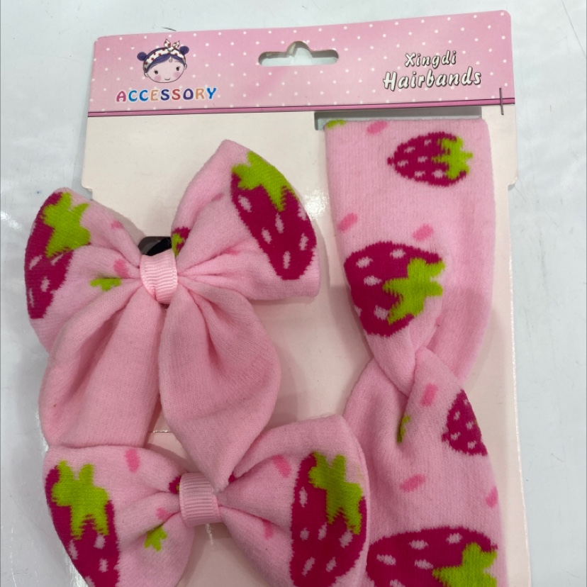 苹莓蝴蝶结运动发带 秋季新款 韩版时尚头饰 发饰女士头带 高级感潮流发带