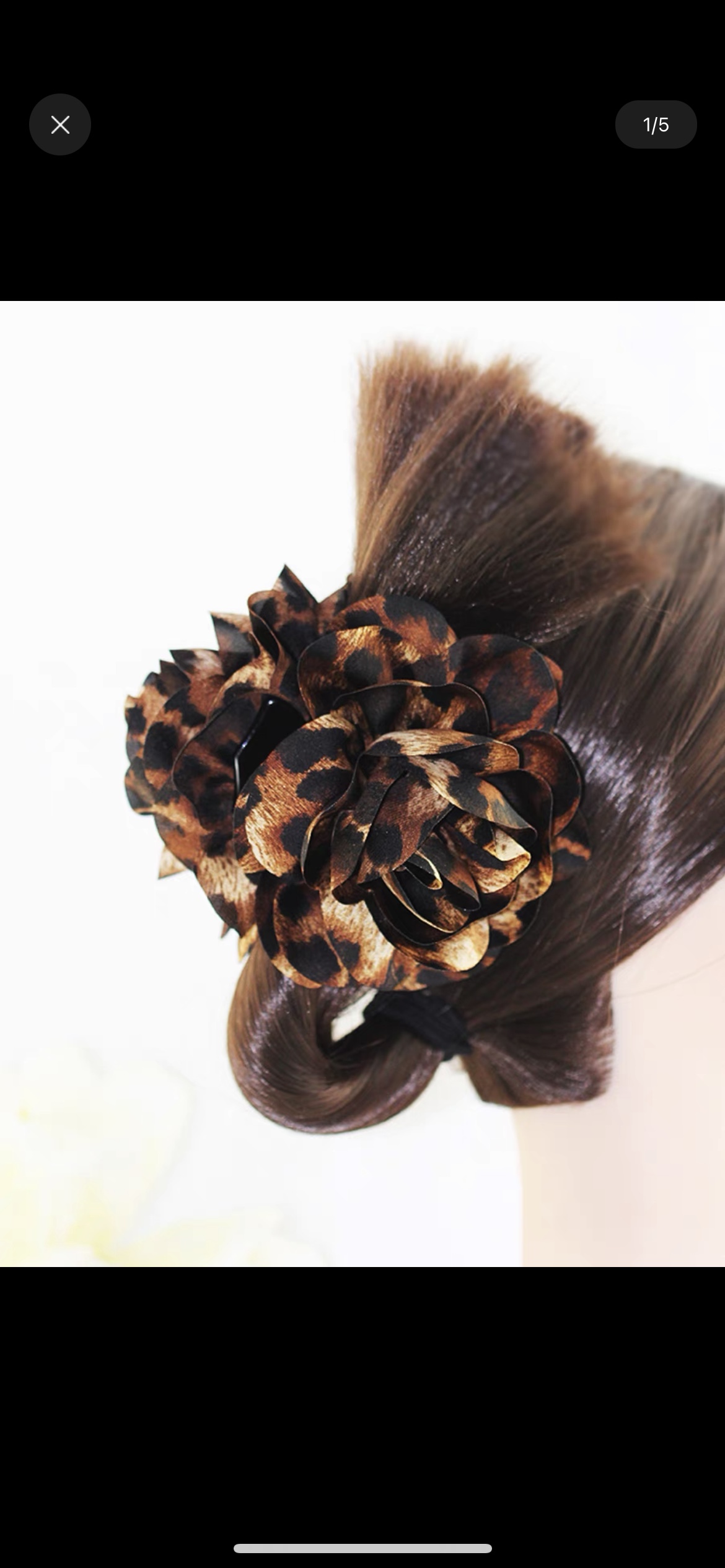 2023时尚韩版潮流豹纹头花大抓夹乐妍头花68