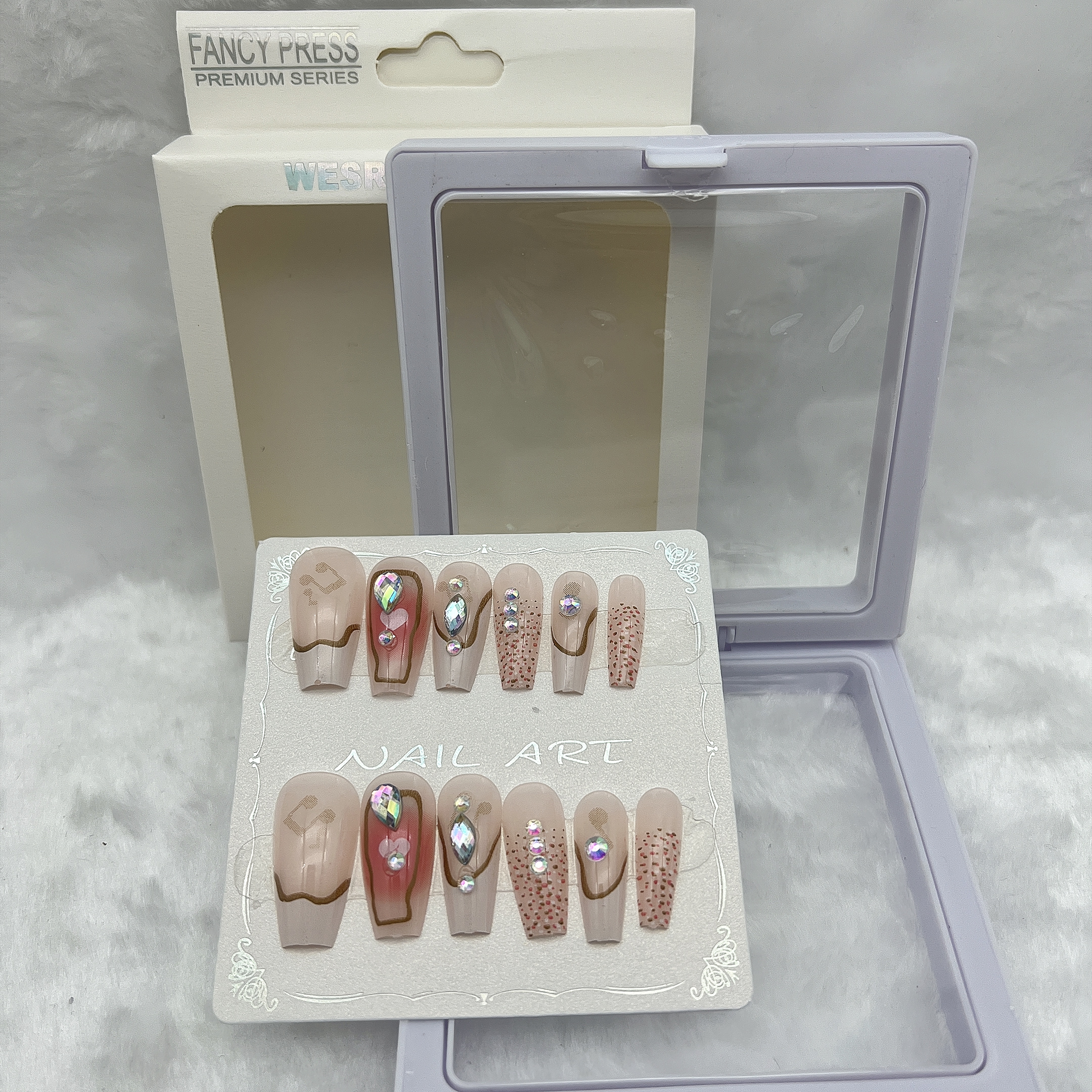Wearable nails, handcrafted nails, manicure and artificial nails Specification image