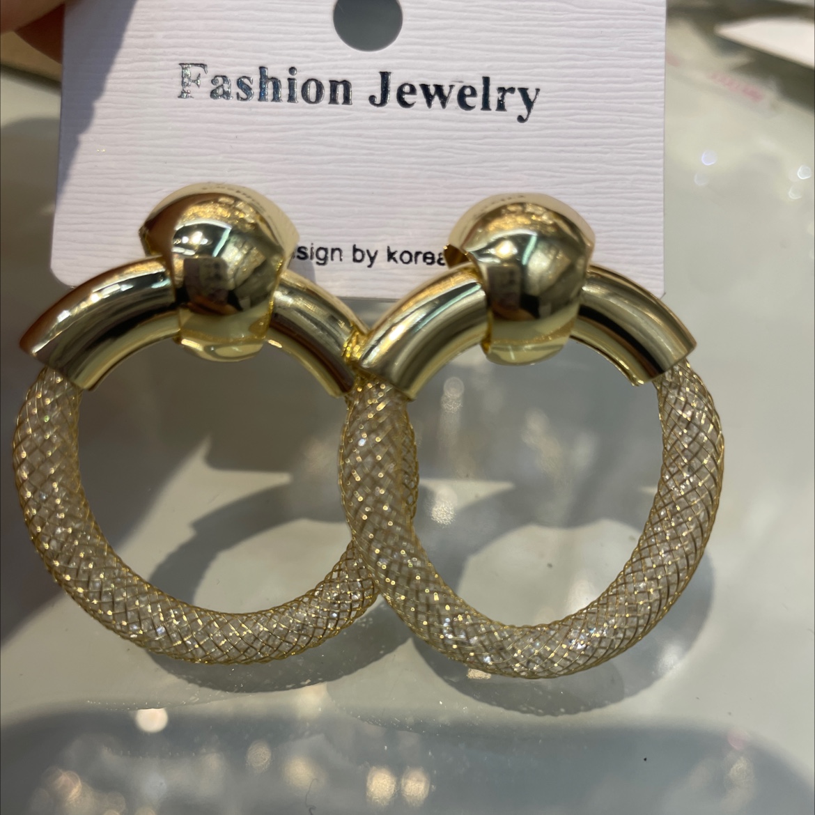 Diamond network earrings Europe and the United States big fashion temperament simple personality still beautiful jewelry 4385-122 thumbnail