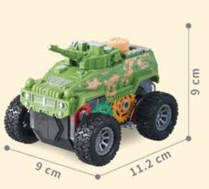 儿童趣味益智惯性玩具齿轮军事汽车益智力开发早教玩具