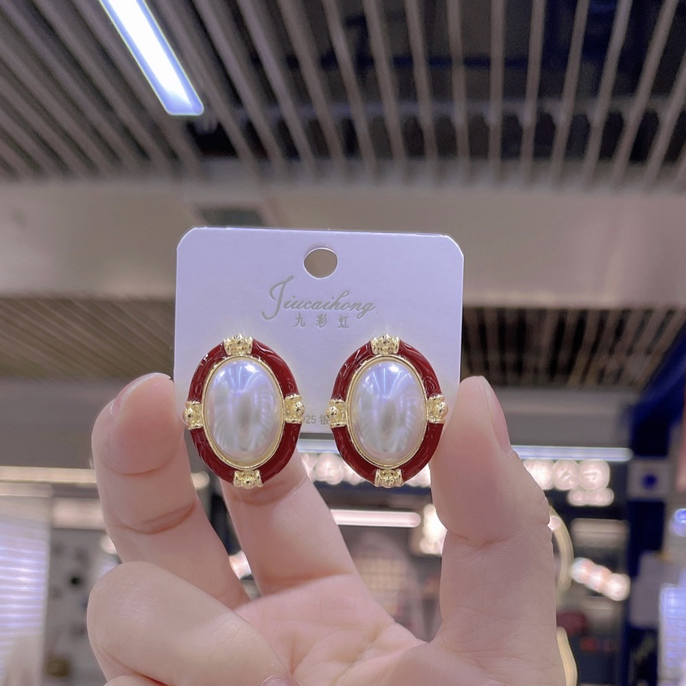 Super Value Antique Pearl Earrings Dripping Oil, Elegant Bright, Do Not Buy You Will Regret! Application Scenario