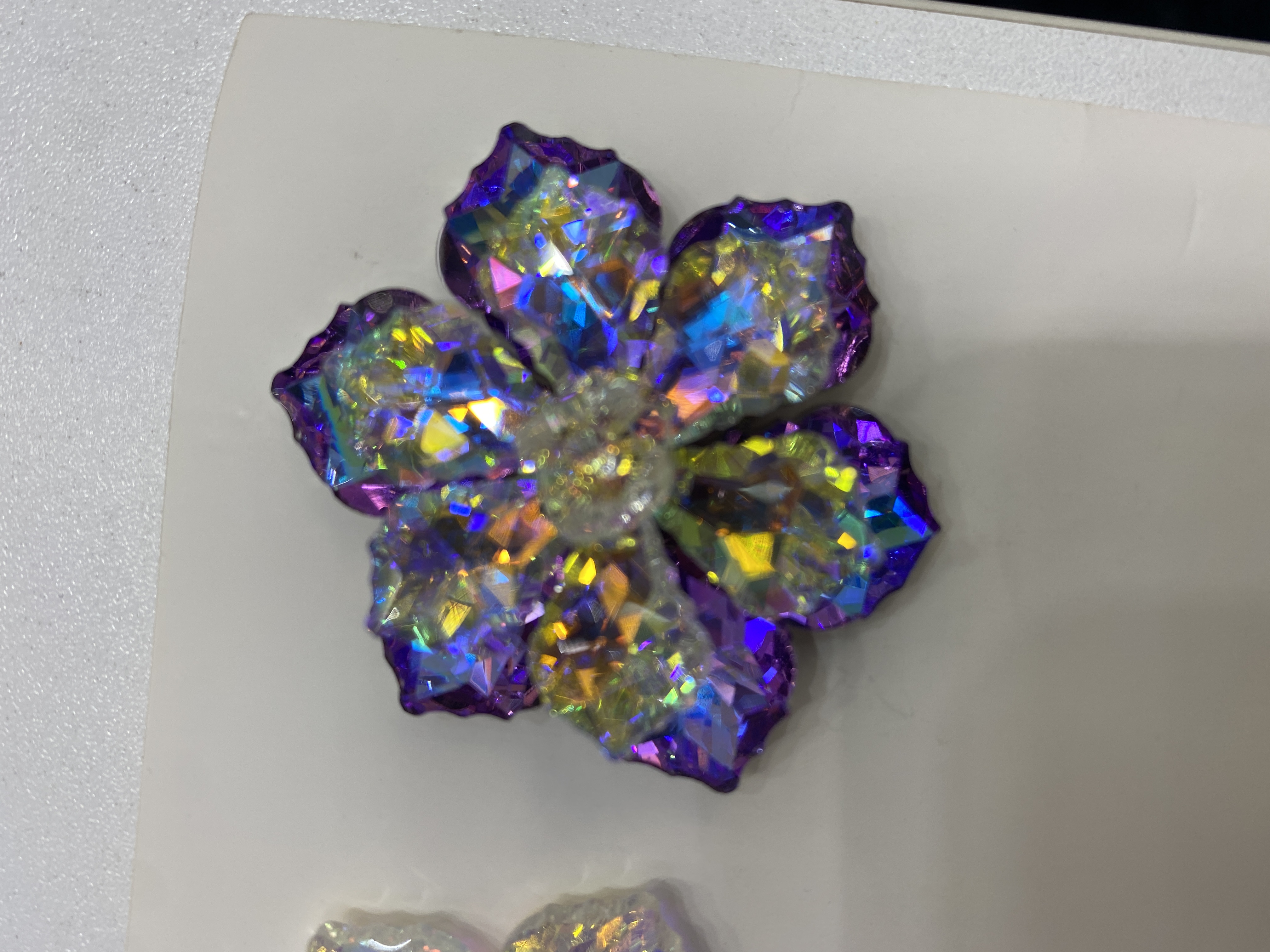 枫叶水晶花朵饰品配件杭瑞水晶配件-0111