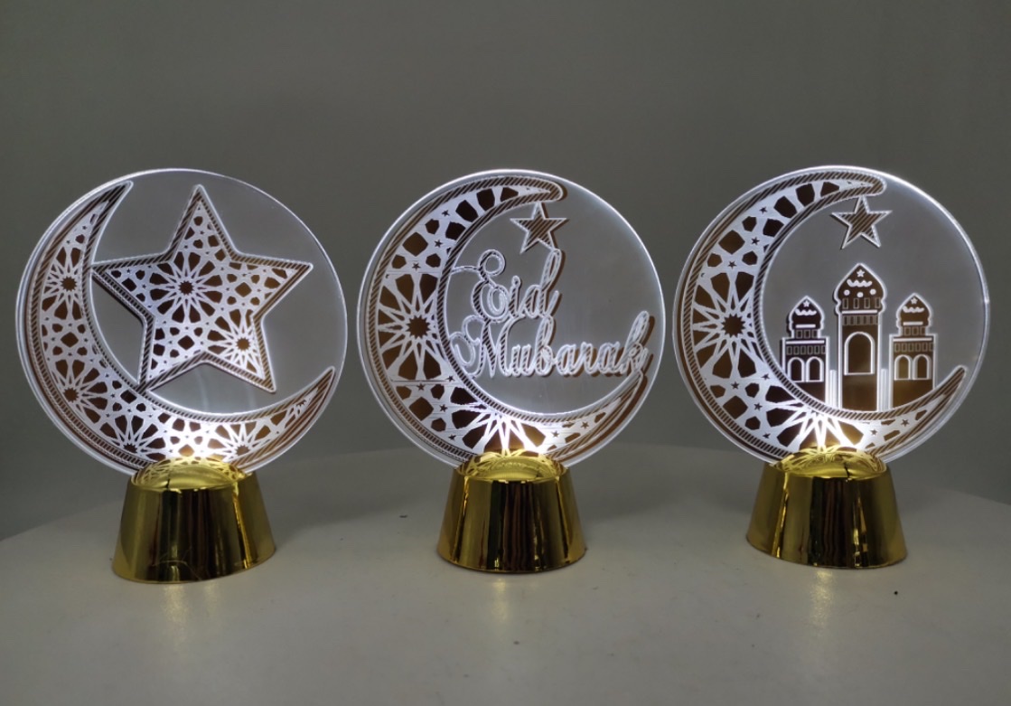 led Ramadan Festival candle lights, battery models, direct sales and wholesale from foreign trade manufacturers, colored lights, light strings, candles, electronic lights, net lights, night lights, star and moon hugging moon, new letter lights, led bedroom birthday and festival decorations, night light beds
