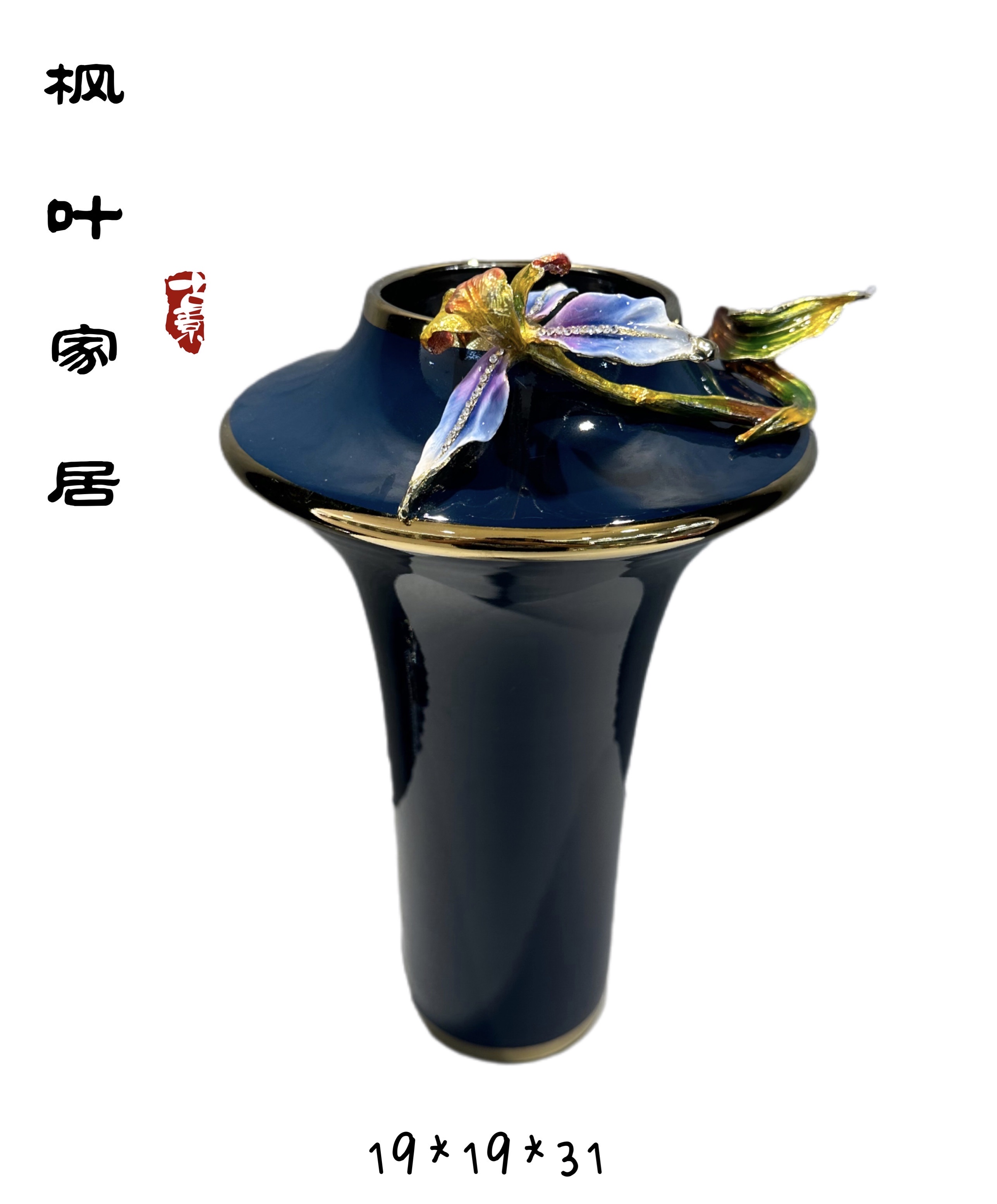 Nordic enamel flower vases, ceramic vases, flower arrangements, living room entrance hall, model room decorations, flower vases Application Scenario