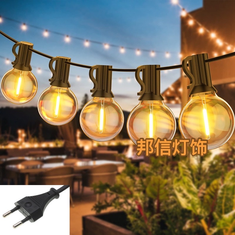 G40 led string lights, outdoor waterproof, direct sales and wholesale from the manufacturer. Colorful light strings, candle light strings, electronic light, net light, night light, star moon, moon hugging, new letter light, led bedroom, birthday, festival decoration, night light